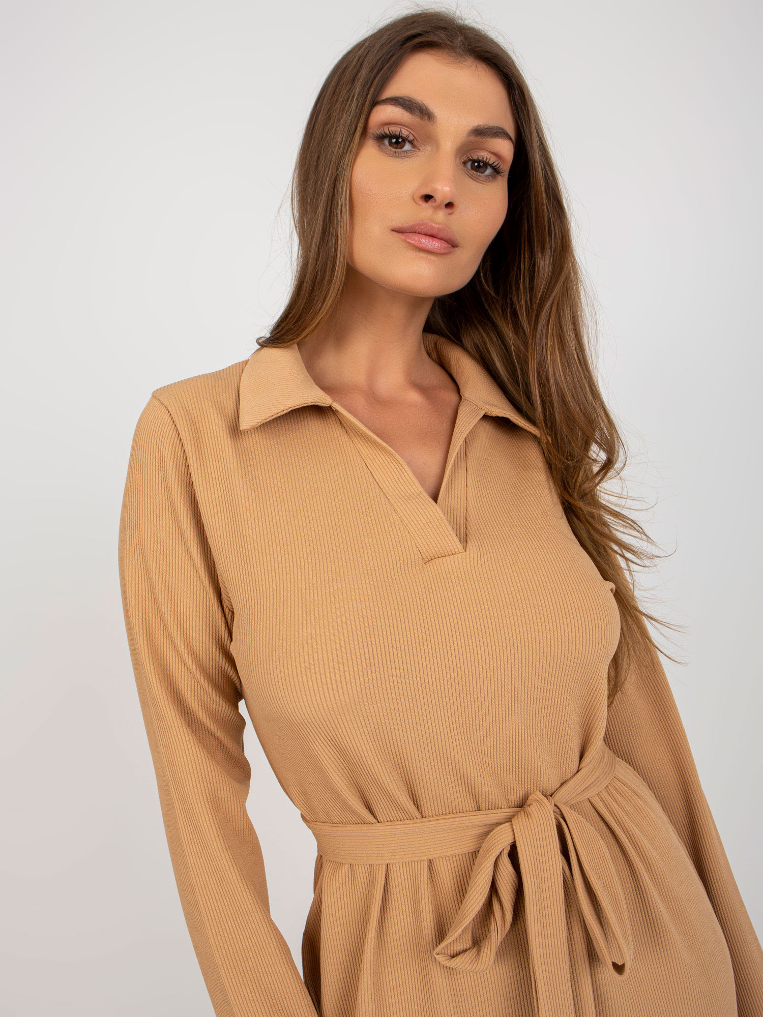 Dress-LK-SK-509227.83P-camel