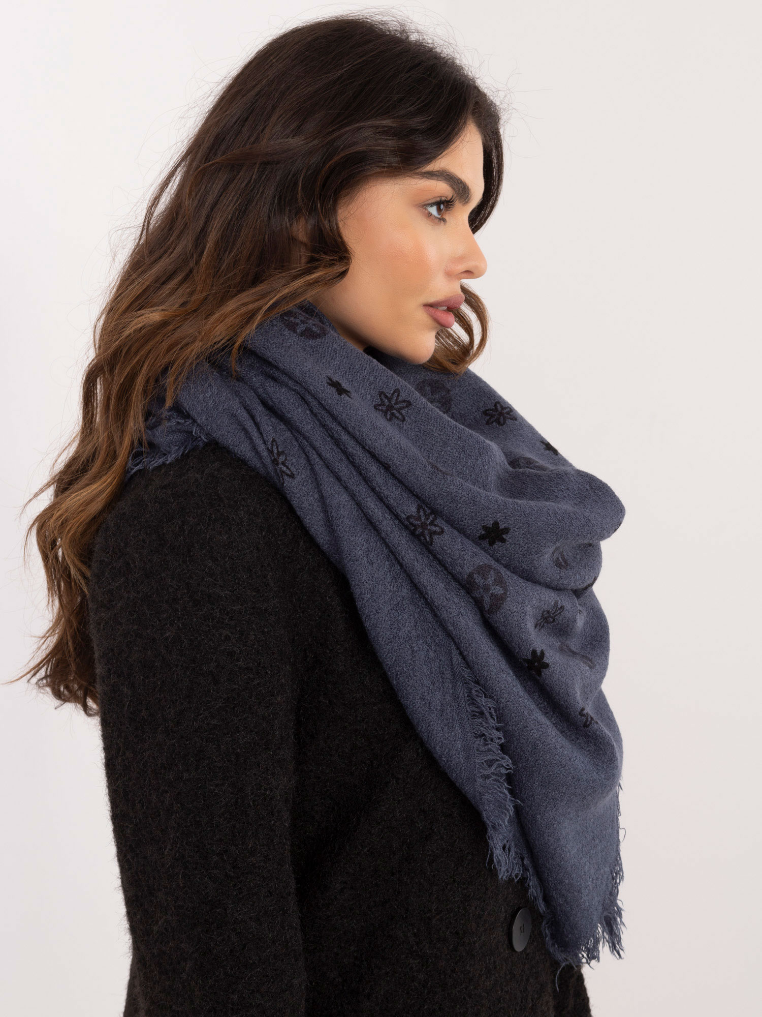 Scarf-AT-SZ-23504.93P-navy blue