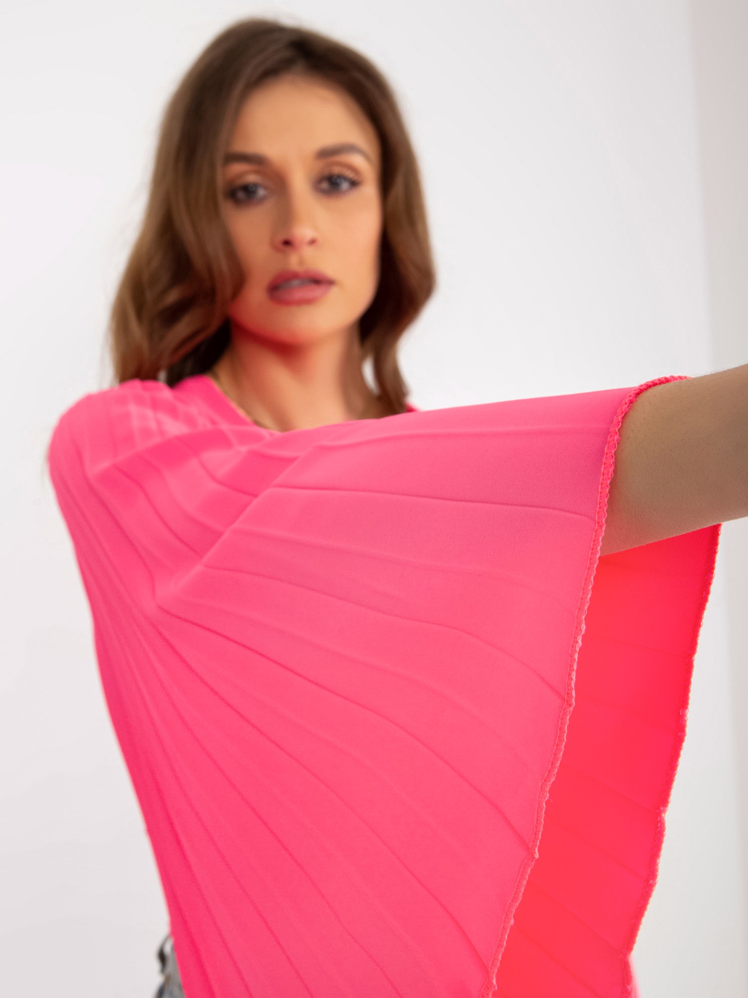 Blouse-DHJ-BZ-16503.30X-fluo pink