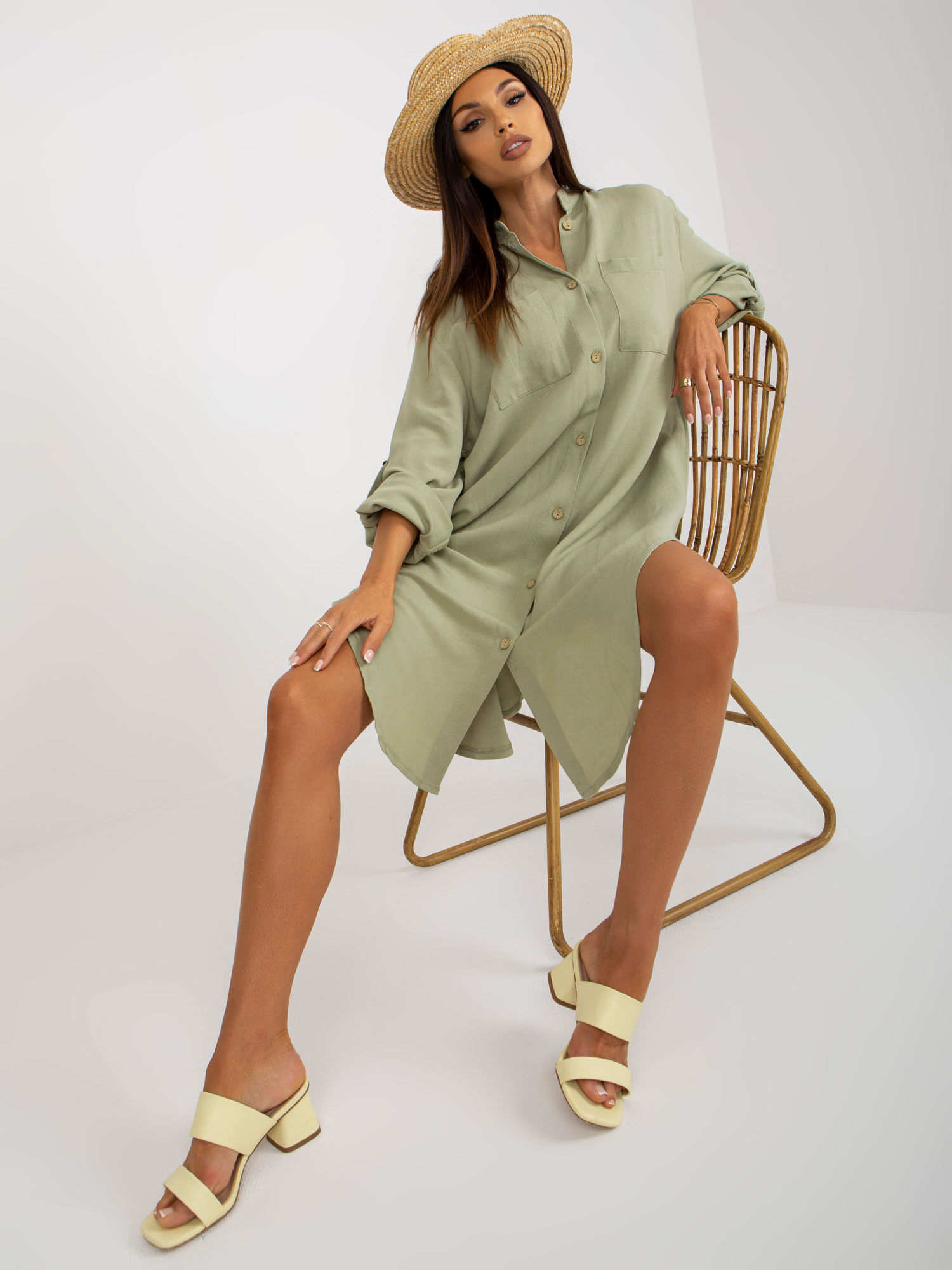 Dress-TW-SK-BE-199D.85P-pistachio