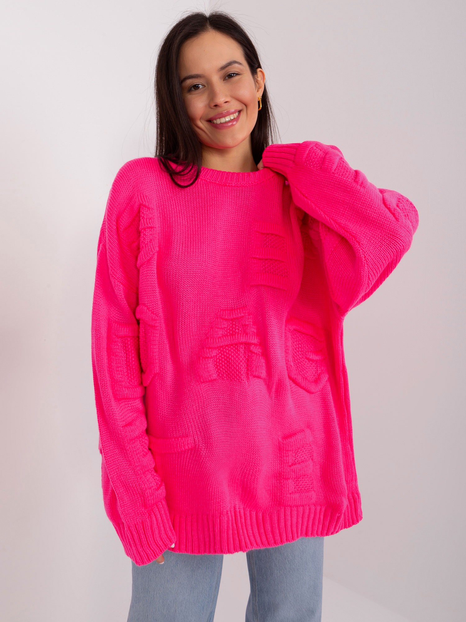 Sweater-BA-SW-8053.31-fluo pink