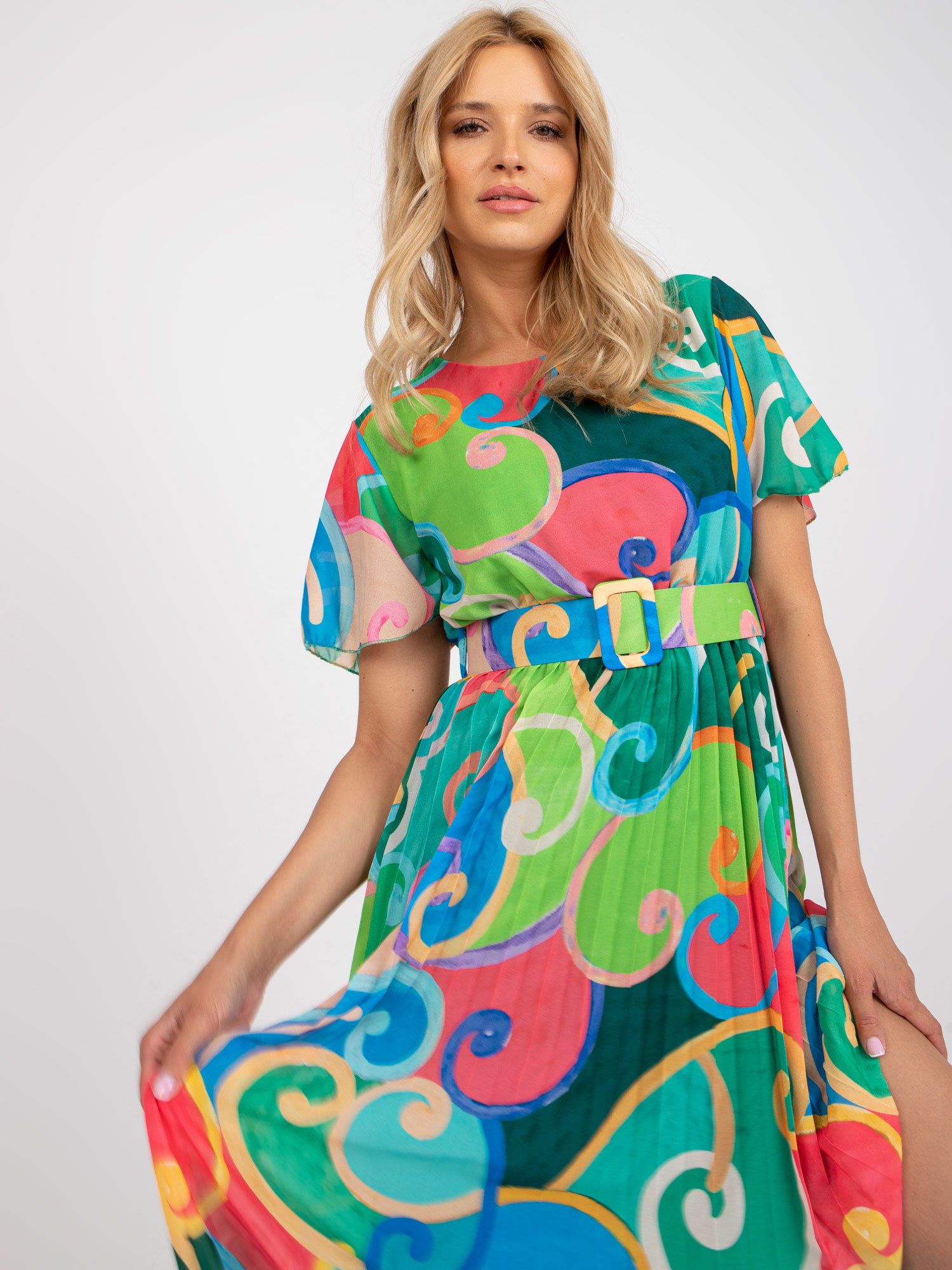 Dress-DHJ-SK-13769.66P-Green