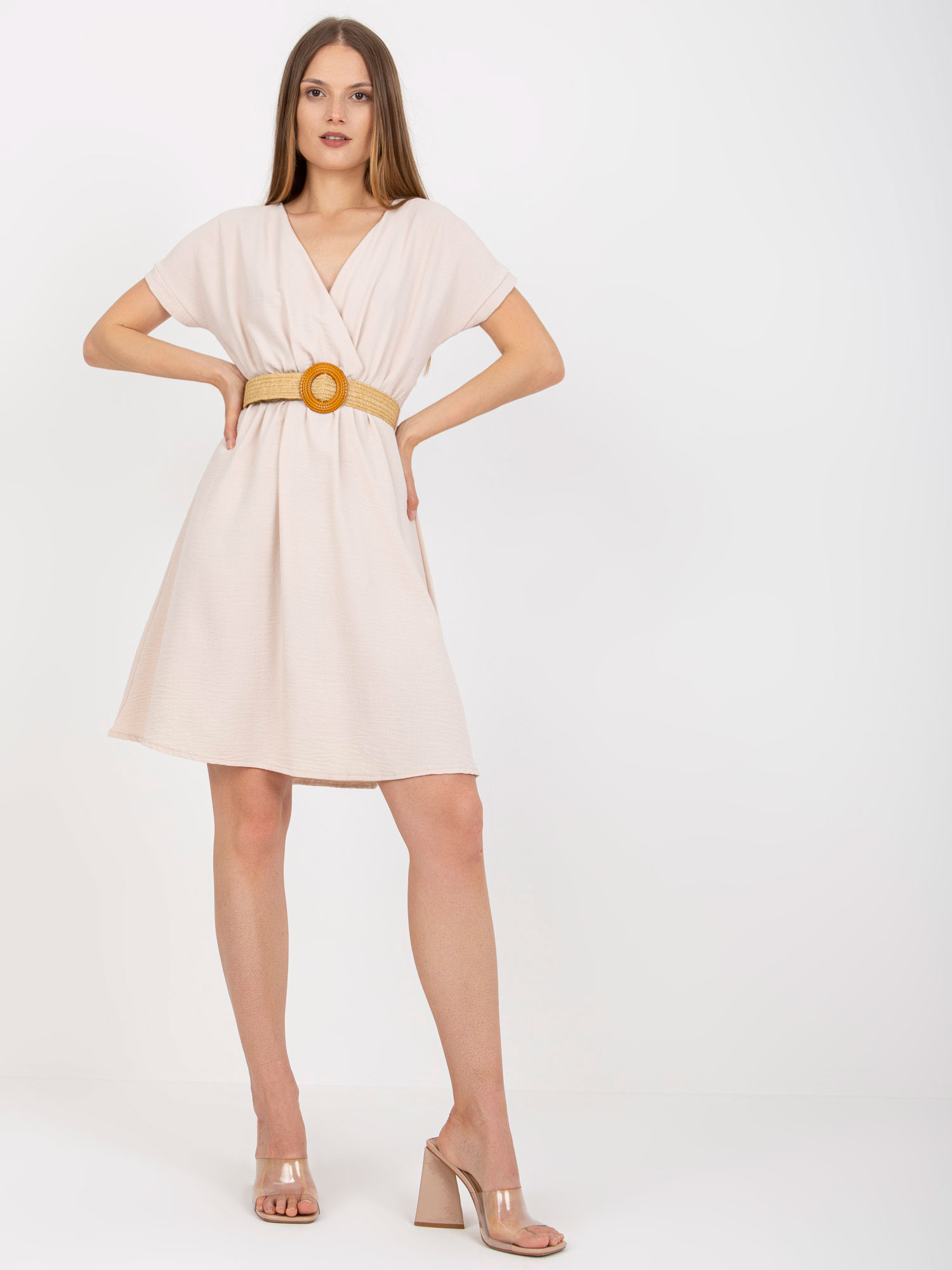 Dress-CA-SK-6308.55-light beige