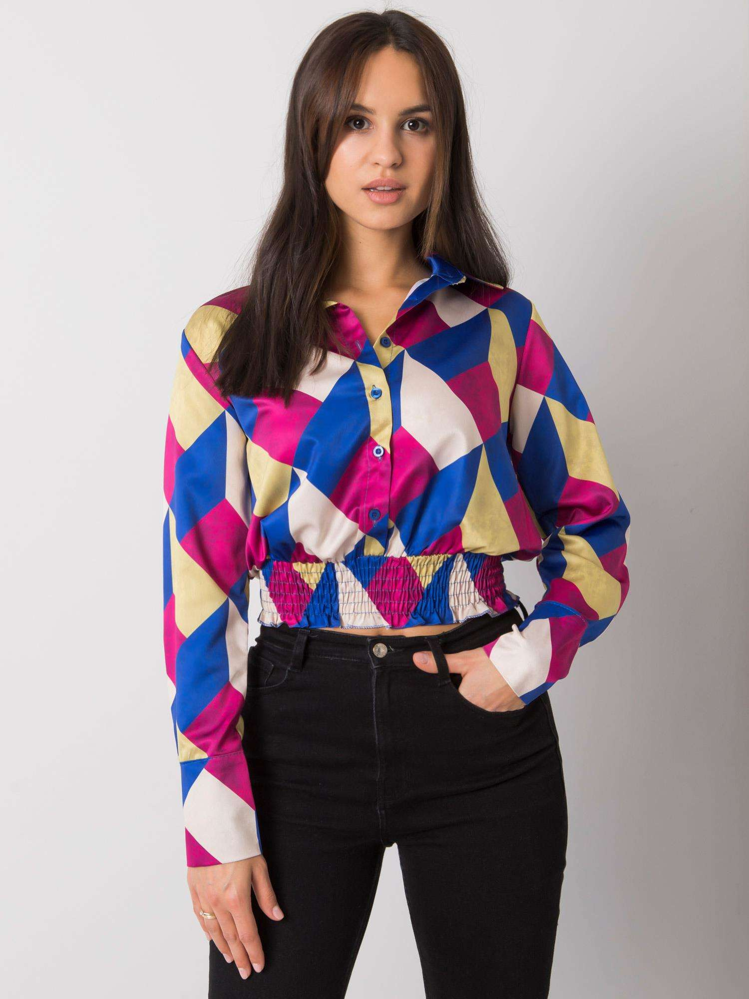 Blouse-DHJ-BZ-15251.82-dark blue