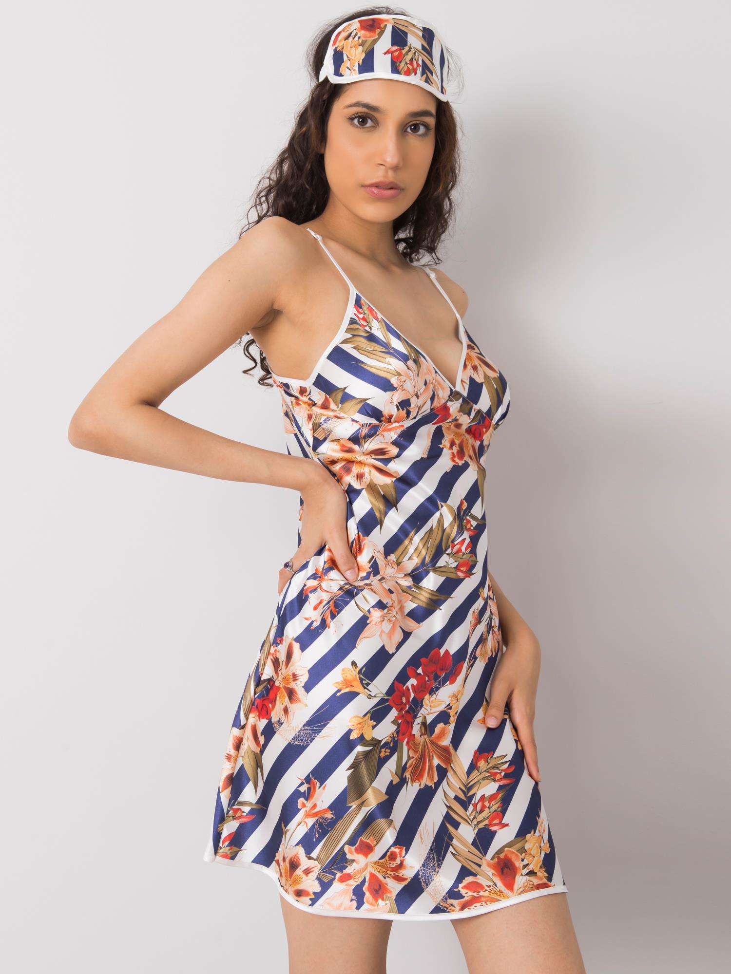 Nightgown-BR-KN-1042-navy blue