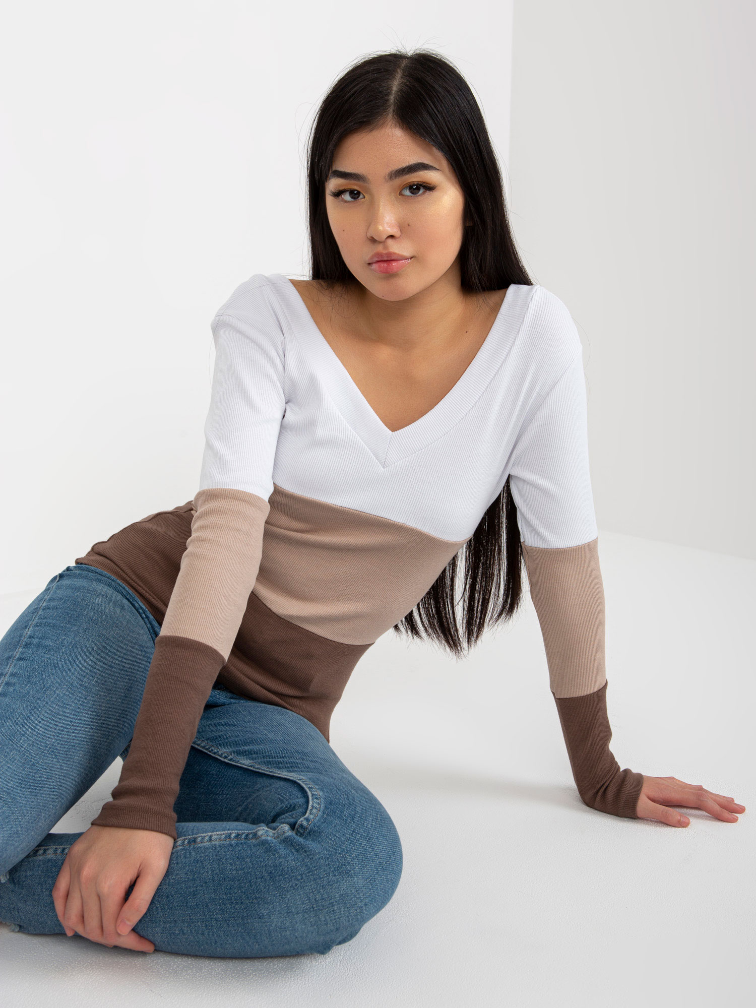 Blouse-RV-BZ-8429.18P-white-brown