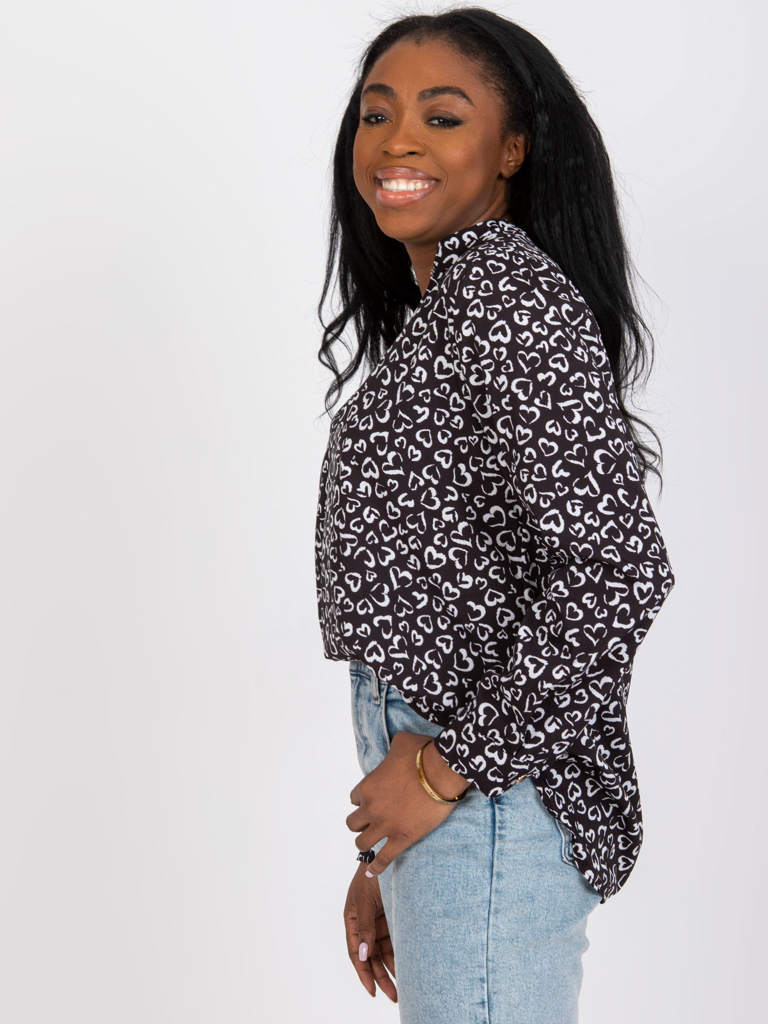 Blouse-DHJ-BZ-6825.56-black-white