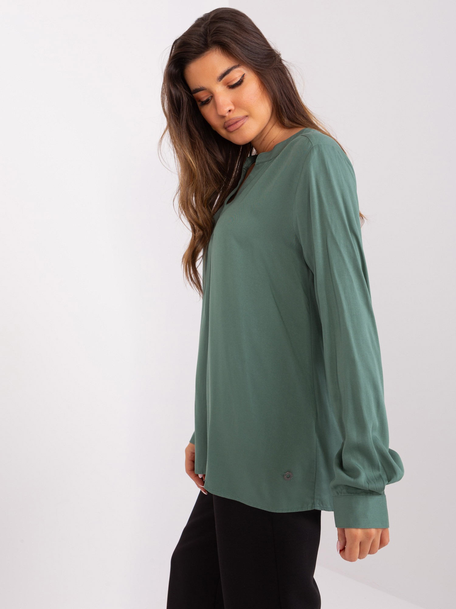 Blouse-D73792M11081A-khaki