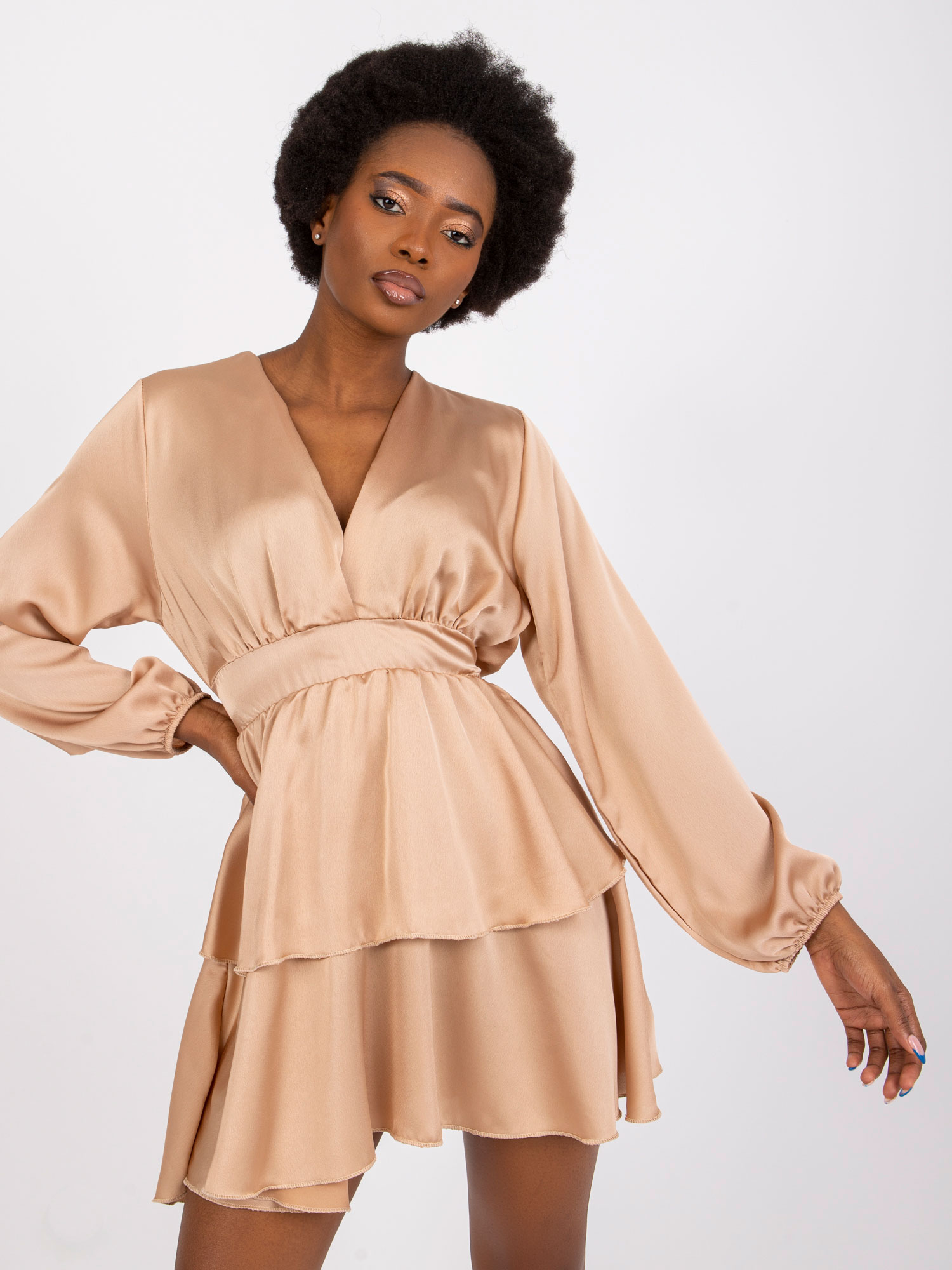 Dress-DHJ-SK-15178.45P-beige