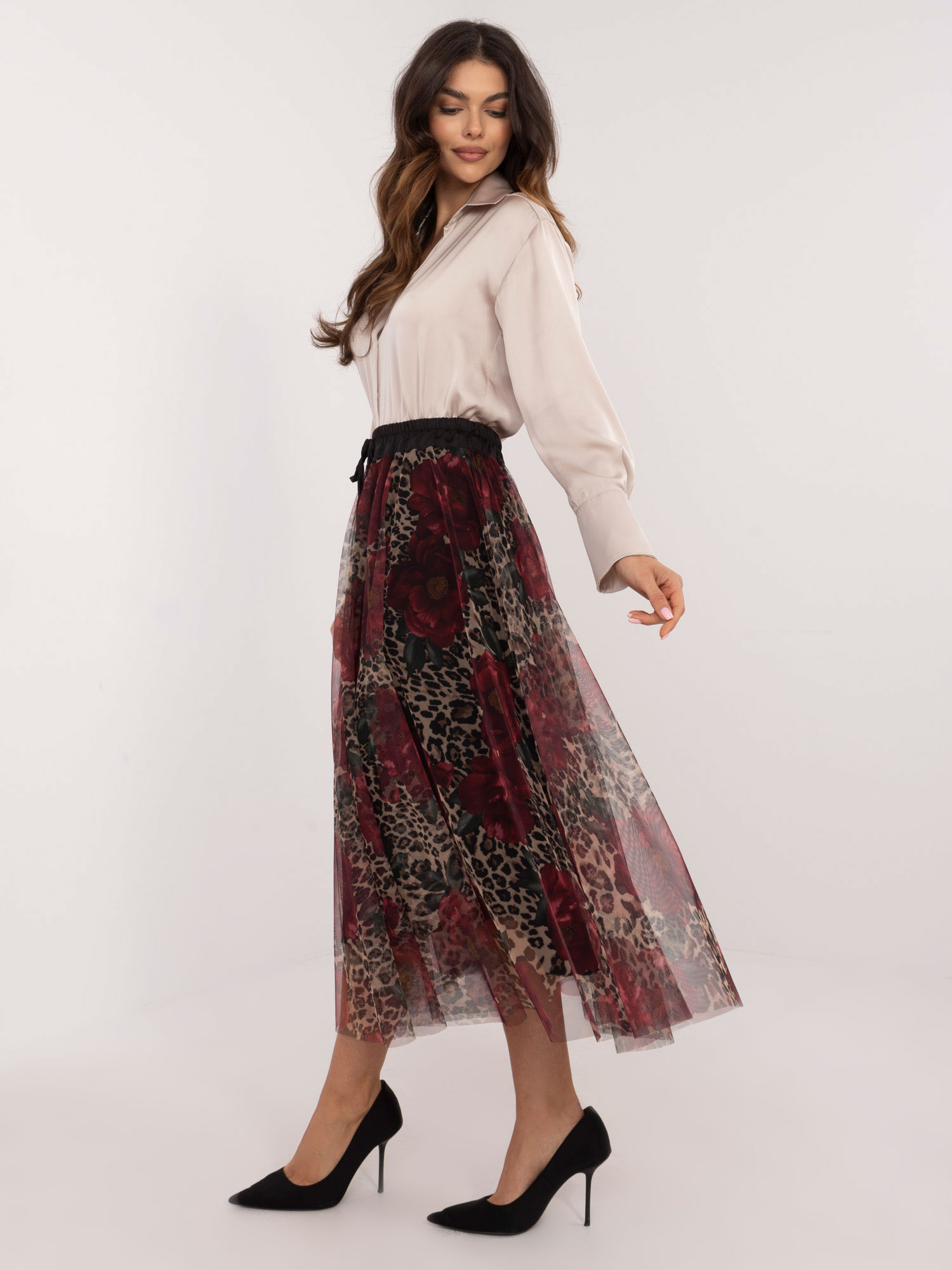 Skirt-DHJ-SD-19981-1.01-burgundy