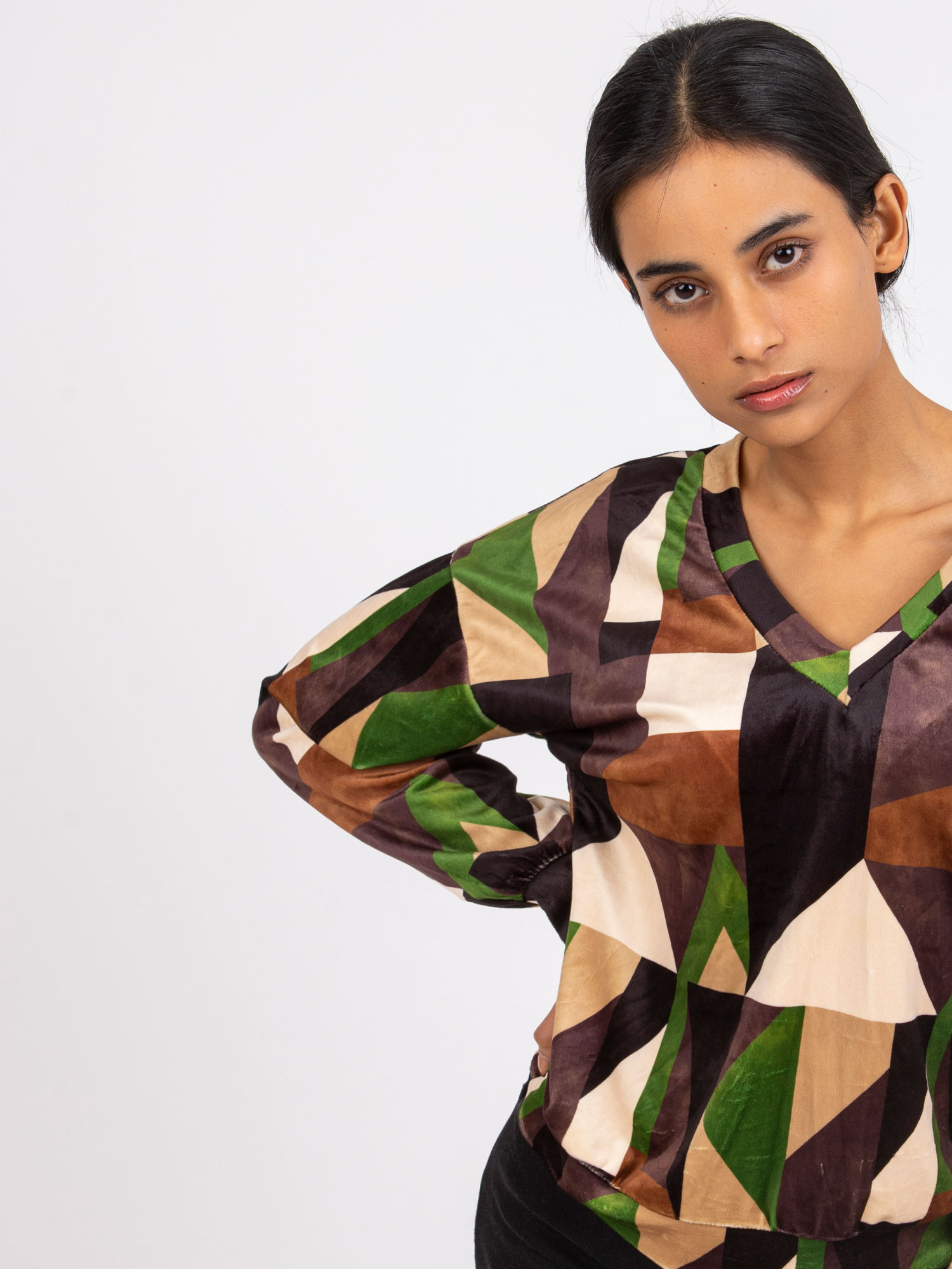 Blouse-DHJ-BZ-6550.74P-brown