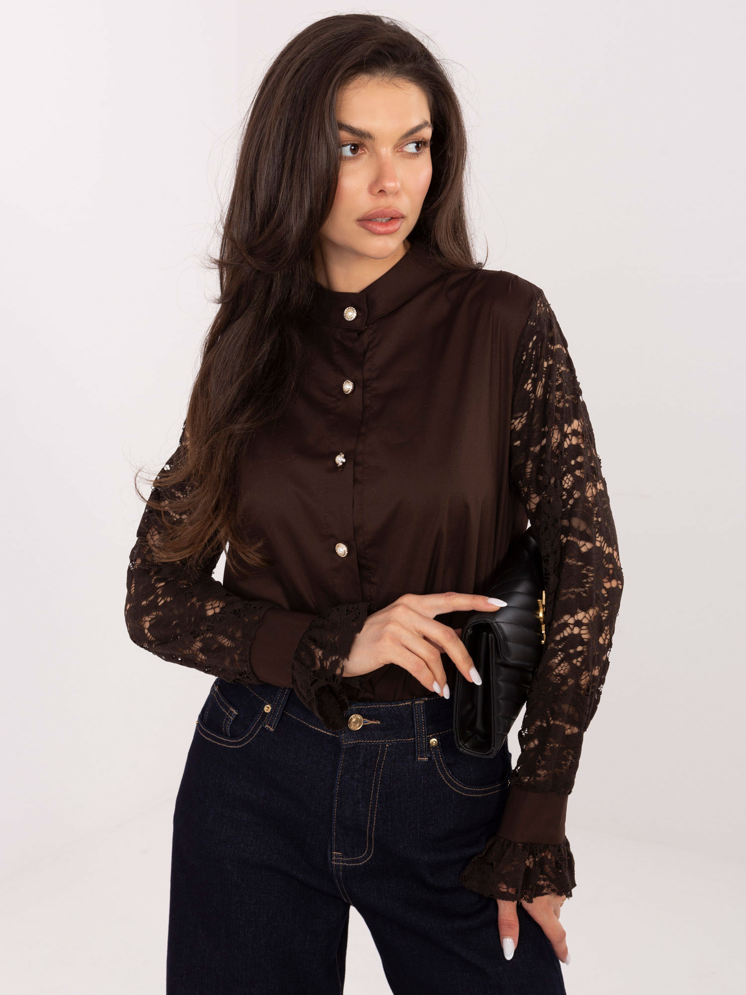 Shirt-MI-KS-C229.16P-dark brown