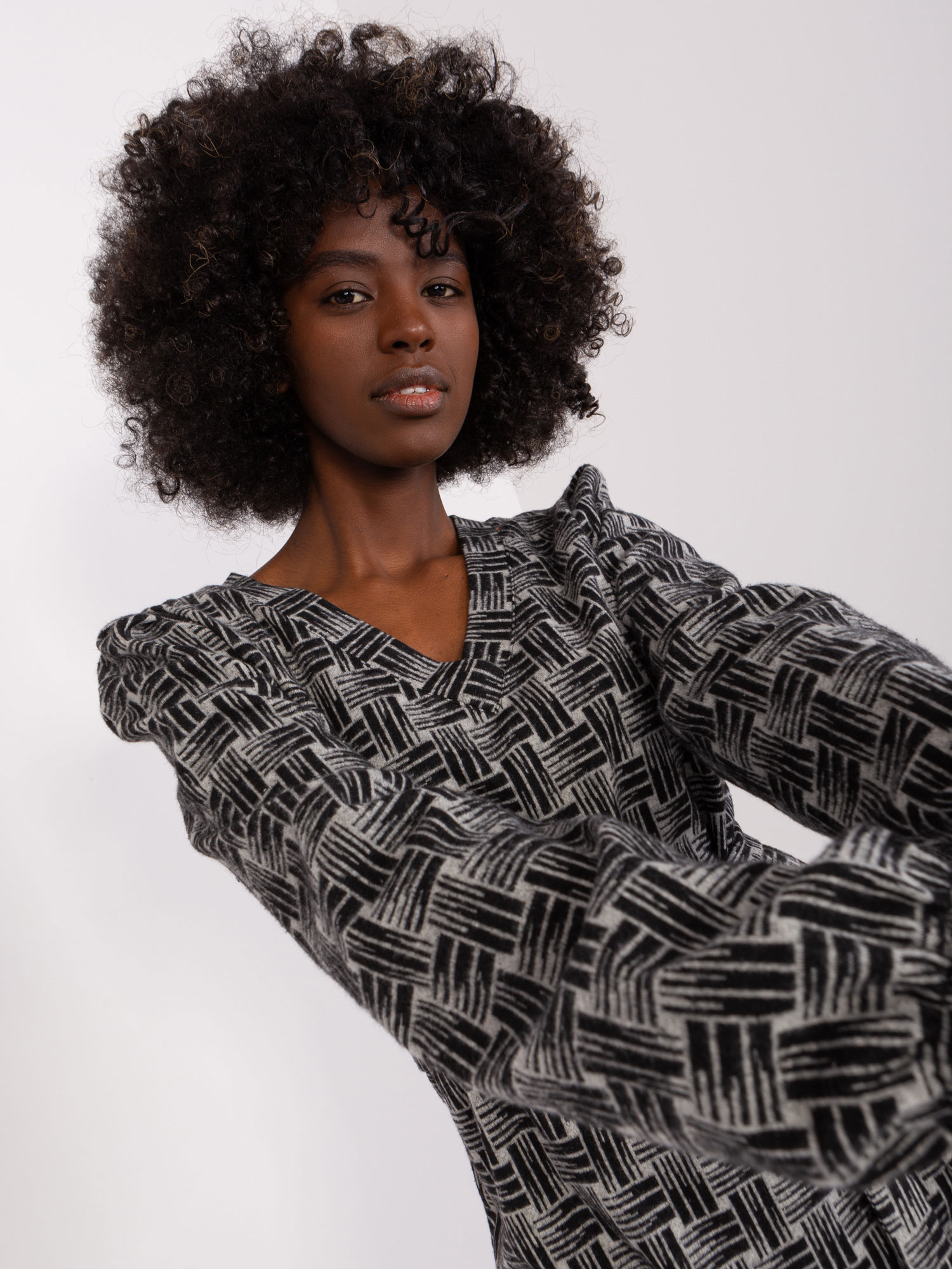 Dress-LK-SK-509474-2.55P-Grey-Black