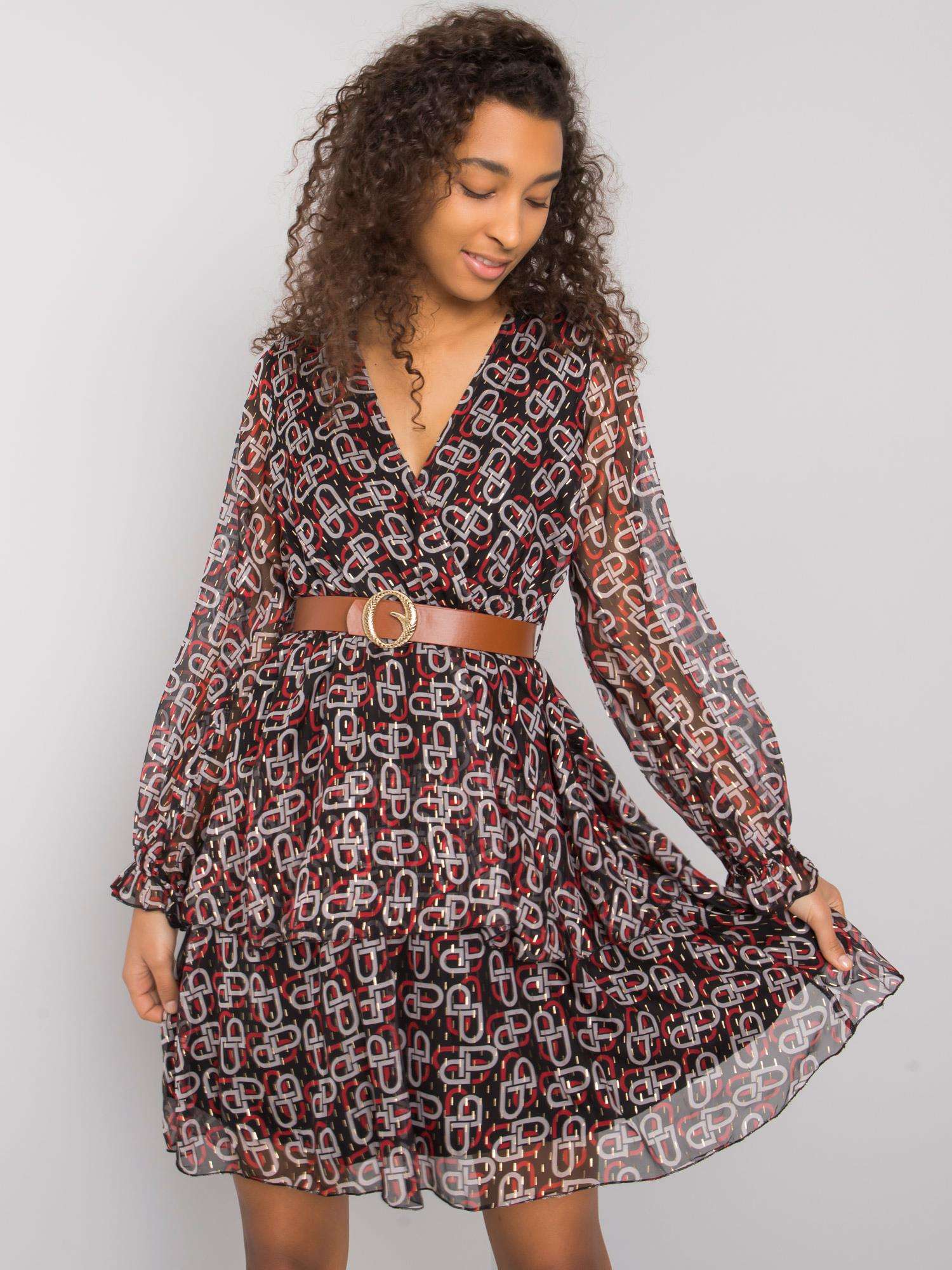 Dress-LC-SK-22K-3001.28P-Black-Red