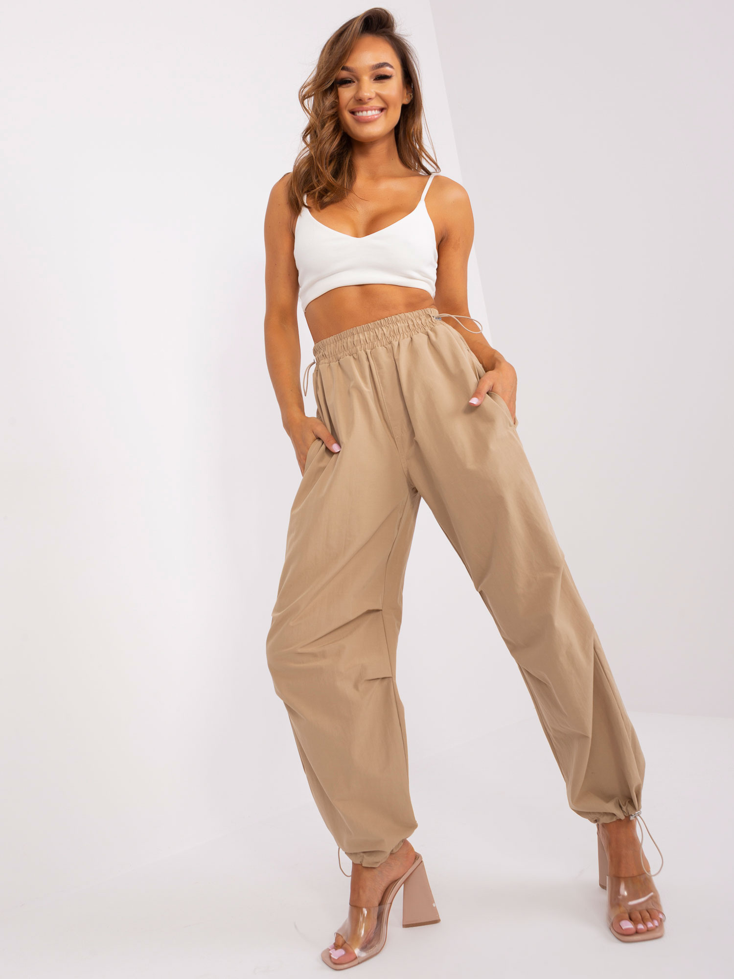 Trousers-TW-SP-OB056.86P-dark beige