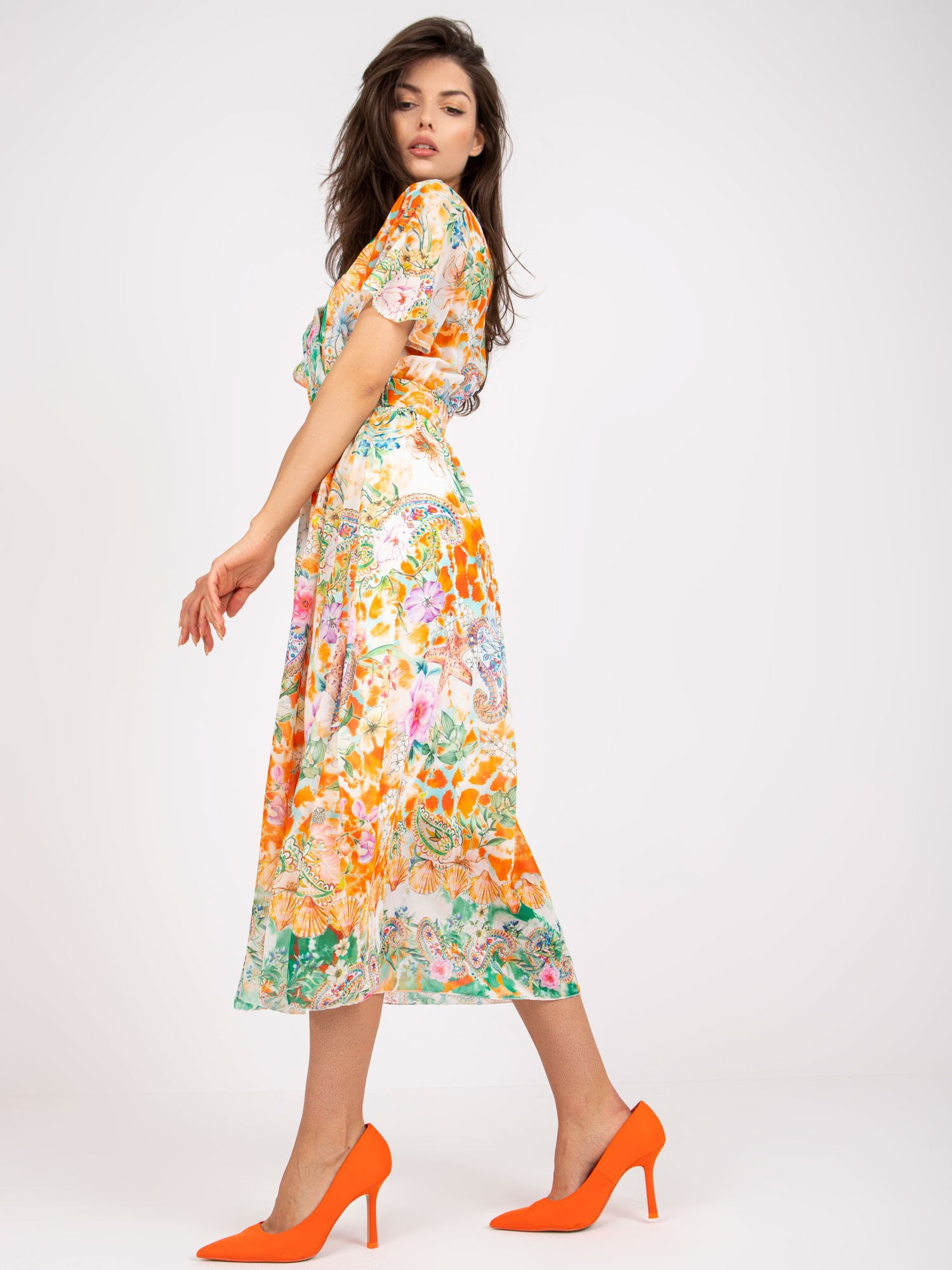 Dress-DHJ-SK-15967-1.01P-Orange