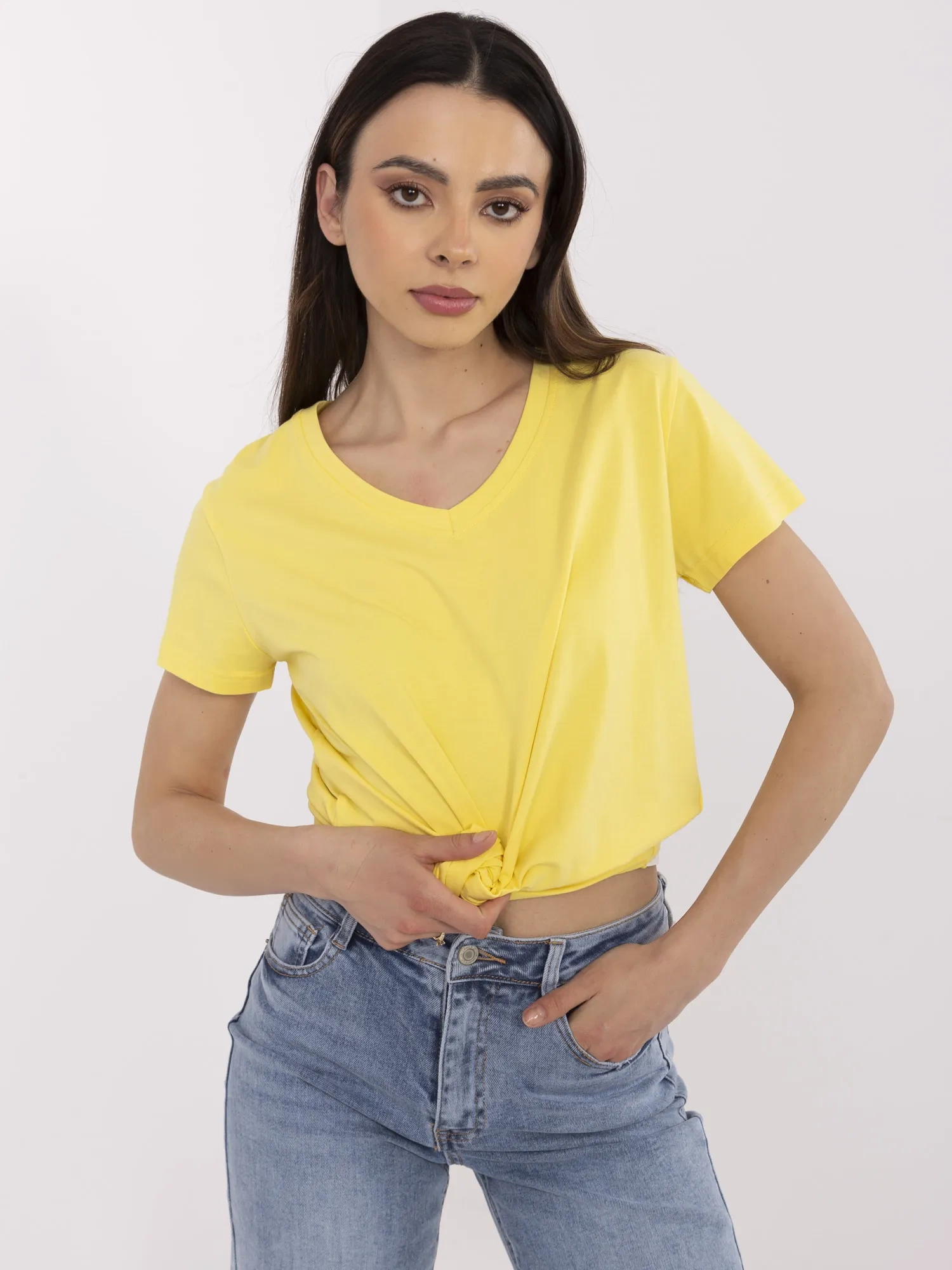 Tričko CLM-TS-1639.12 BASIC FEEL GOOD Barva: Žlutá, Velikost: M