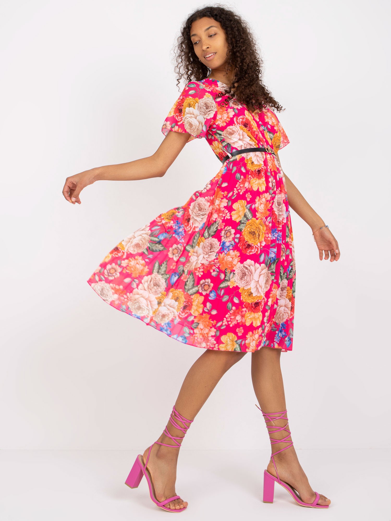 Dress-DHJ-SK-13162.92-dark pink