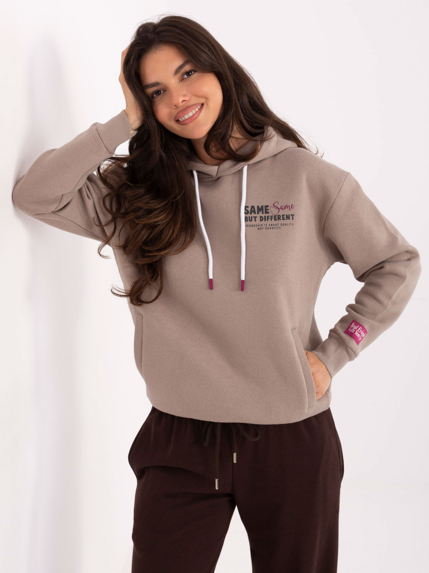 Sweatshirt-D10600BI02420T-dark beige