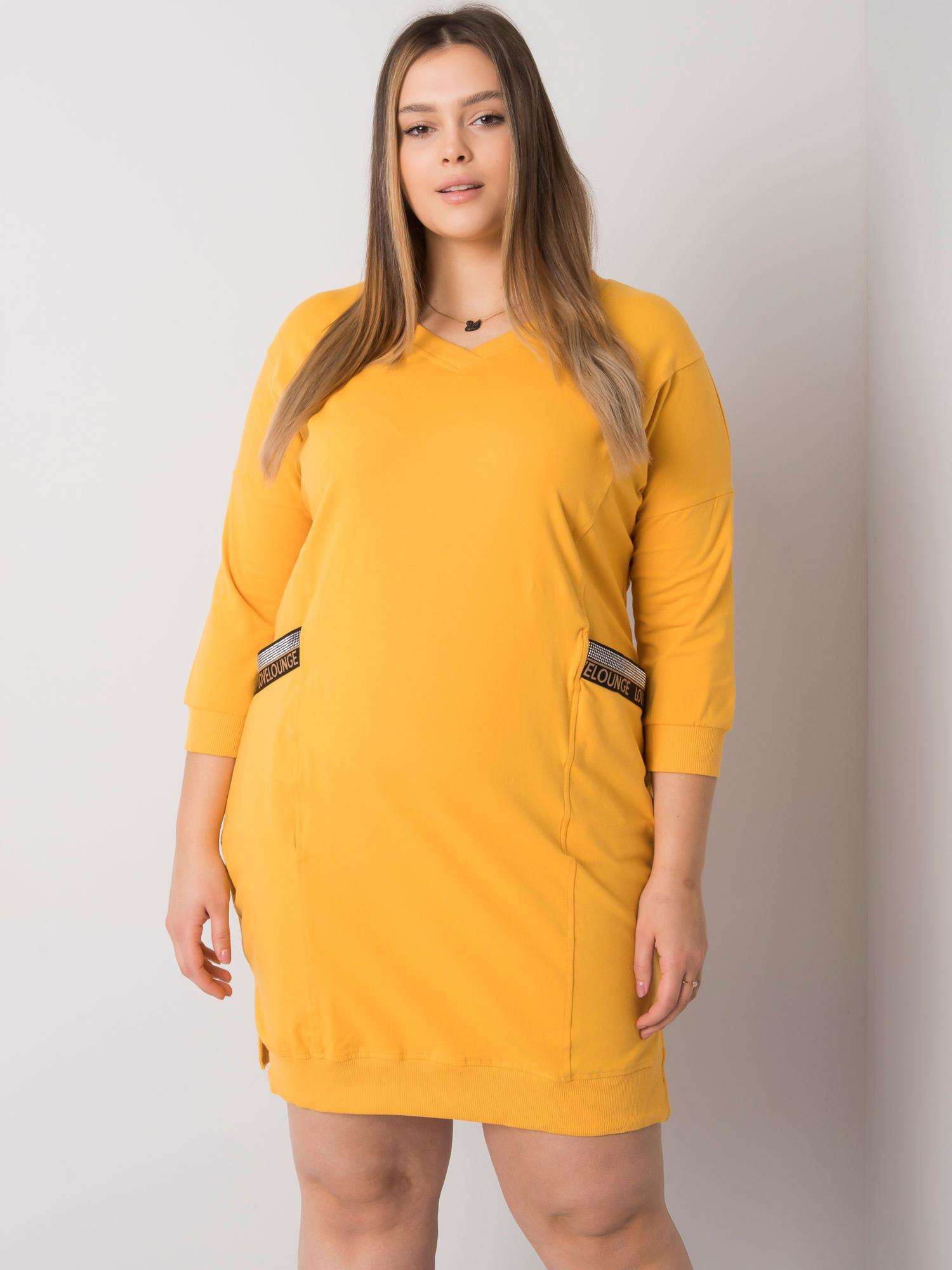Dress-RV-SK-6836.55P-Dark Yellow