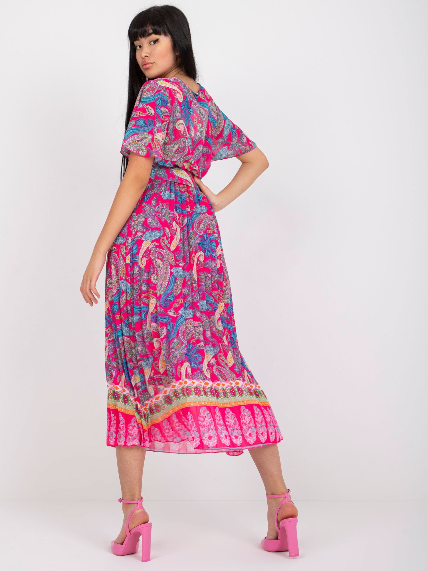 Dress-DHJ-SK-11331-3.61-dark pink