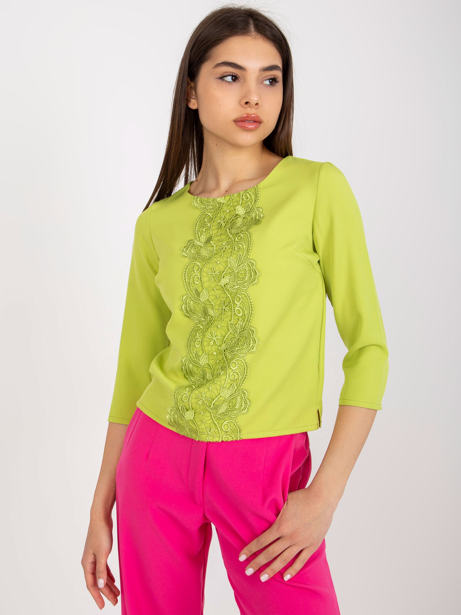 Blouse-LK-BZ-506522.07-lime green