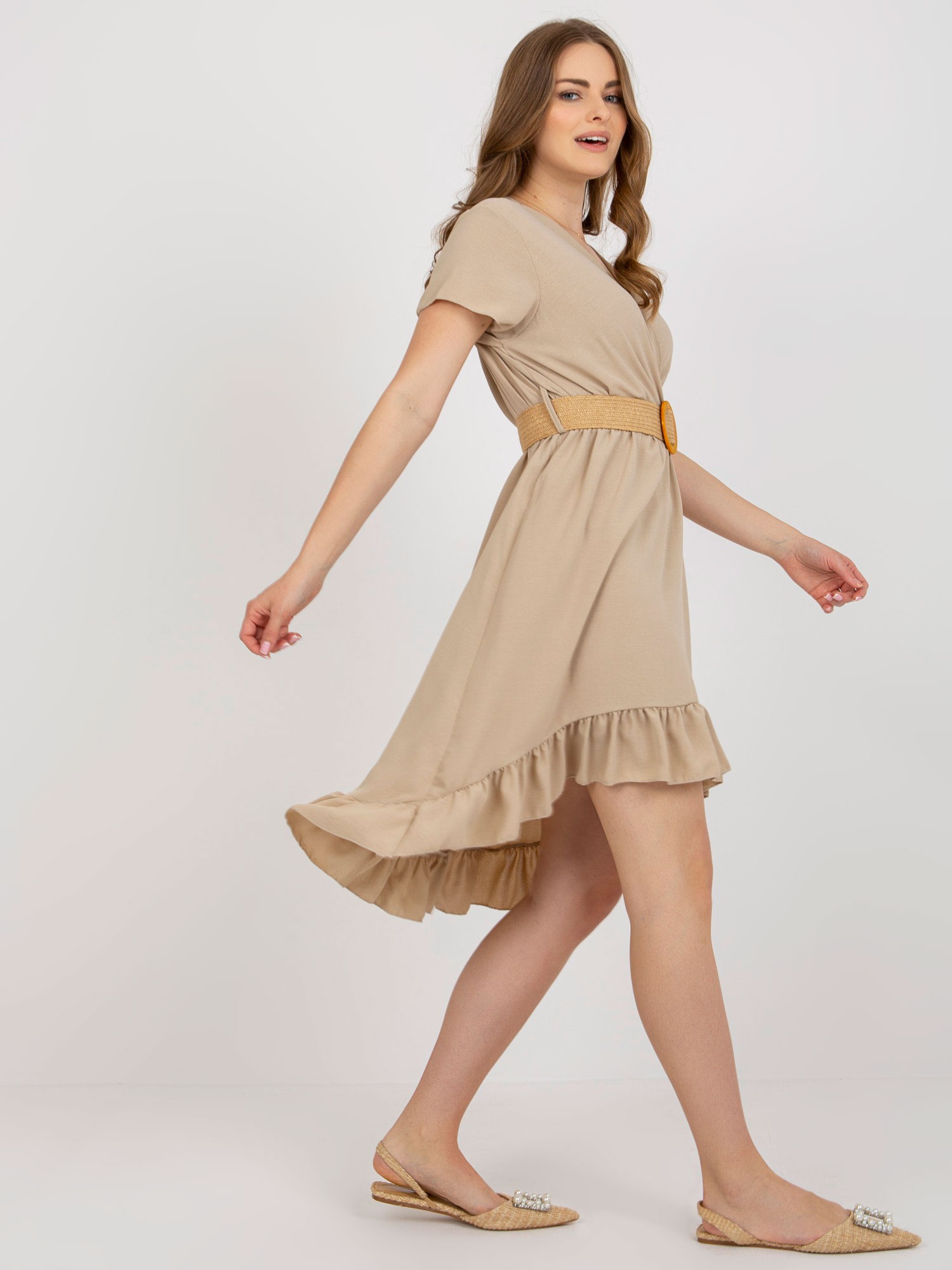 Dress-DHJ-SK-8358.19-beige