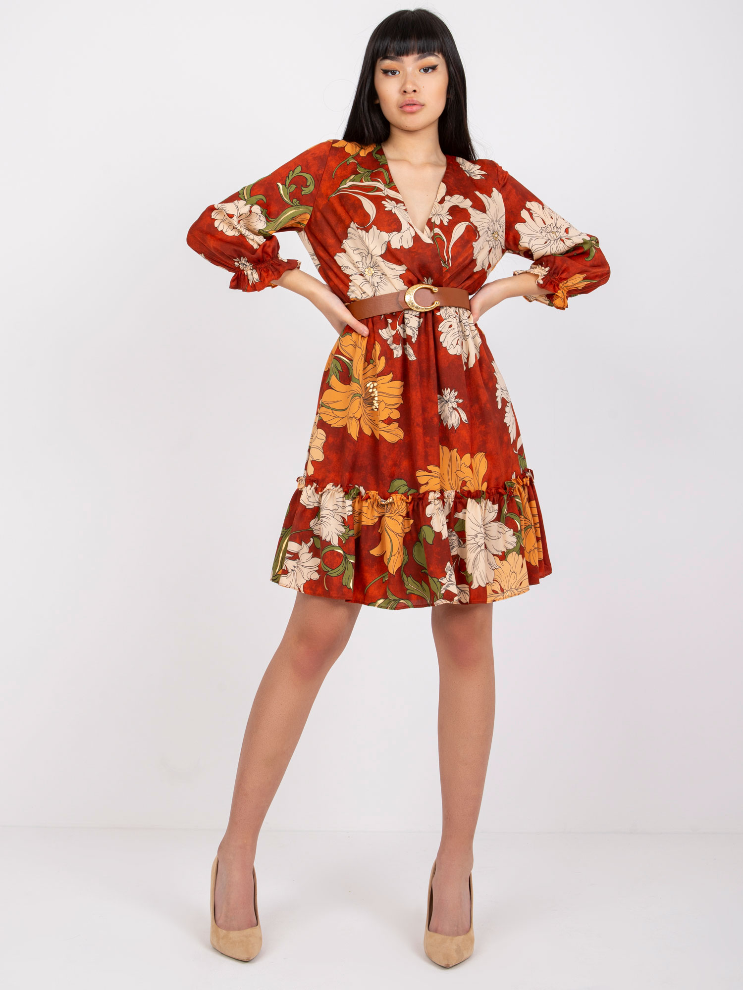 Dress-LC-SK-22K-3039.51P-Dark Orange