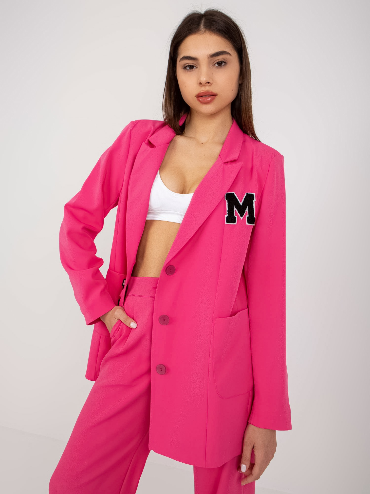 Blazer-LK-MA-509239.40P-Dark Pink