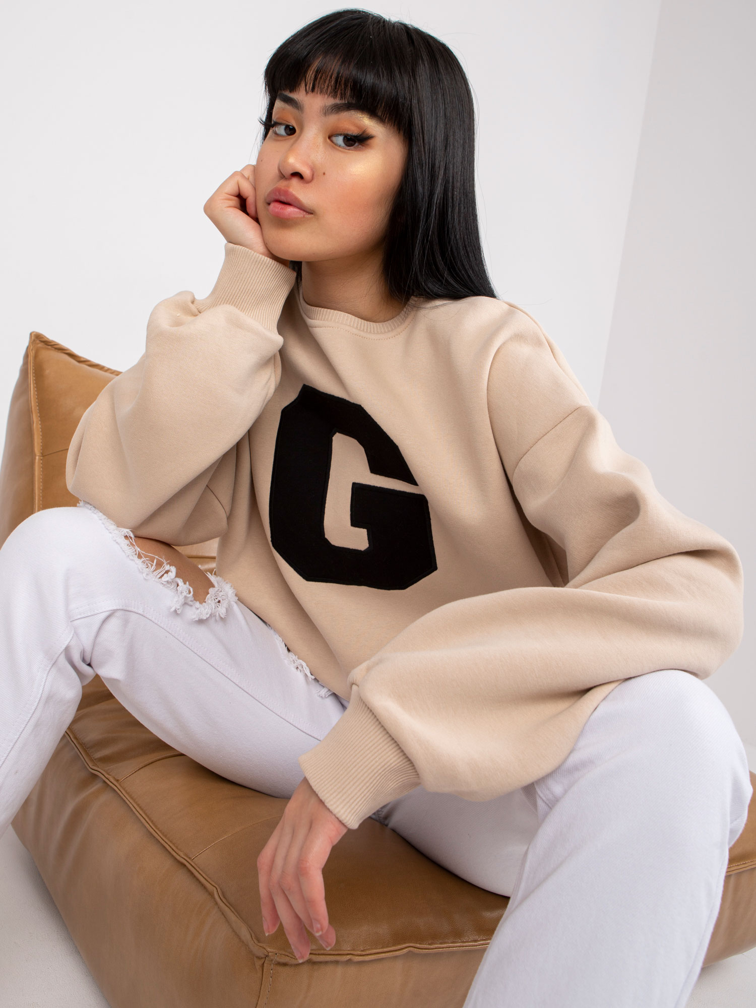 Sweatshirt-EM-BL-617/G11-beige