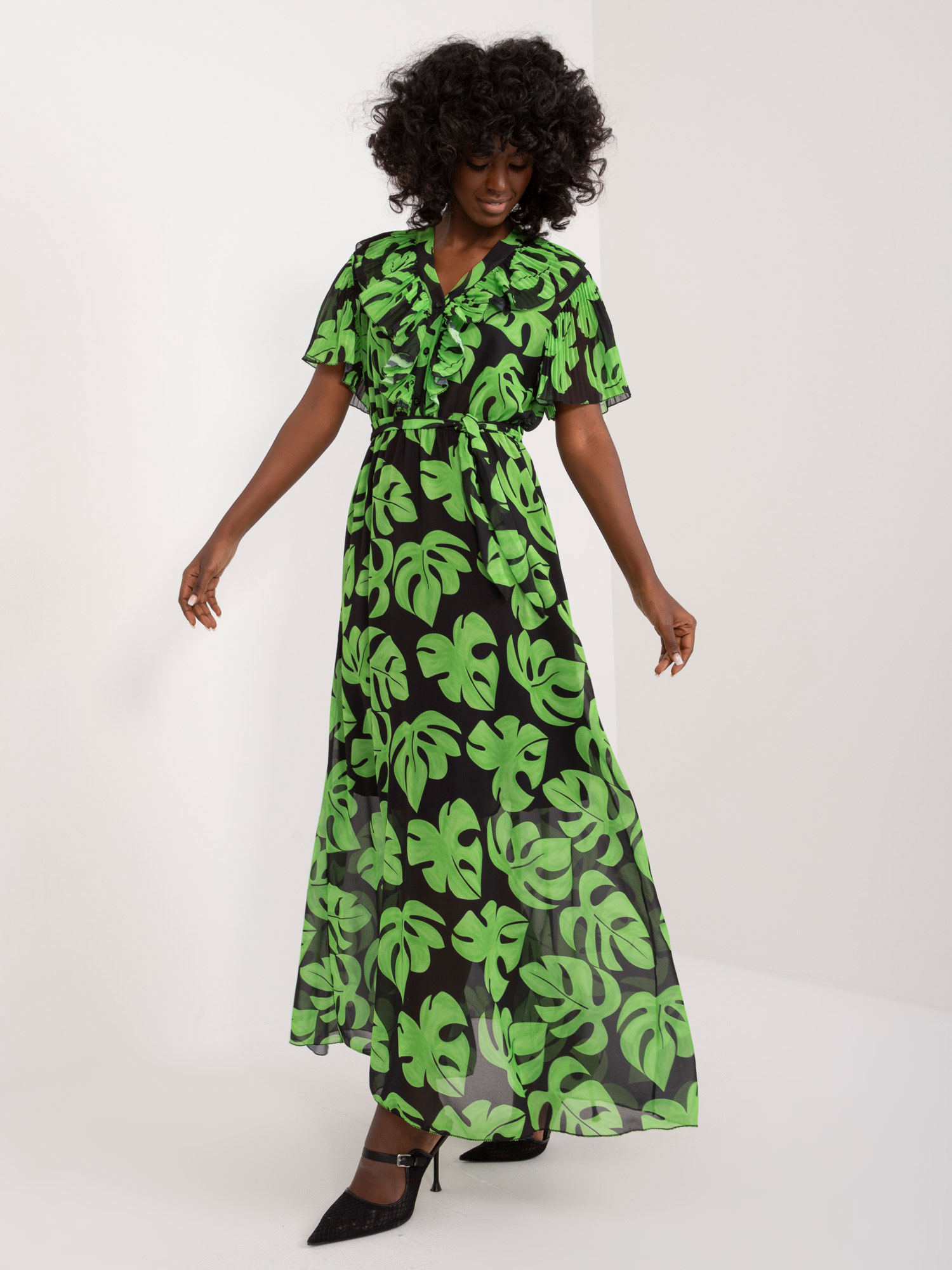 Dress-DHJ-SK-15986.67-black-green