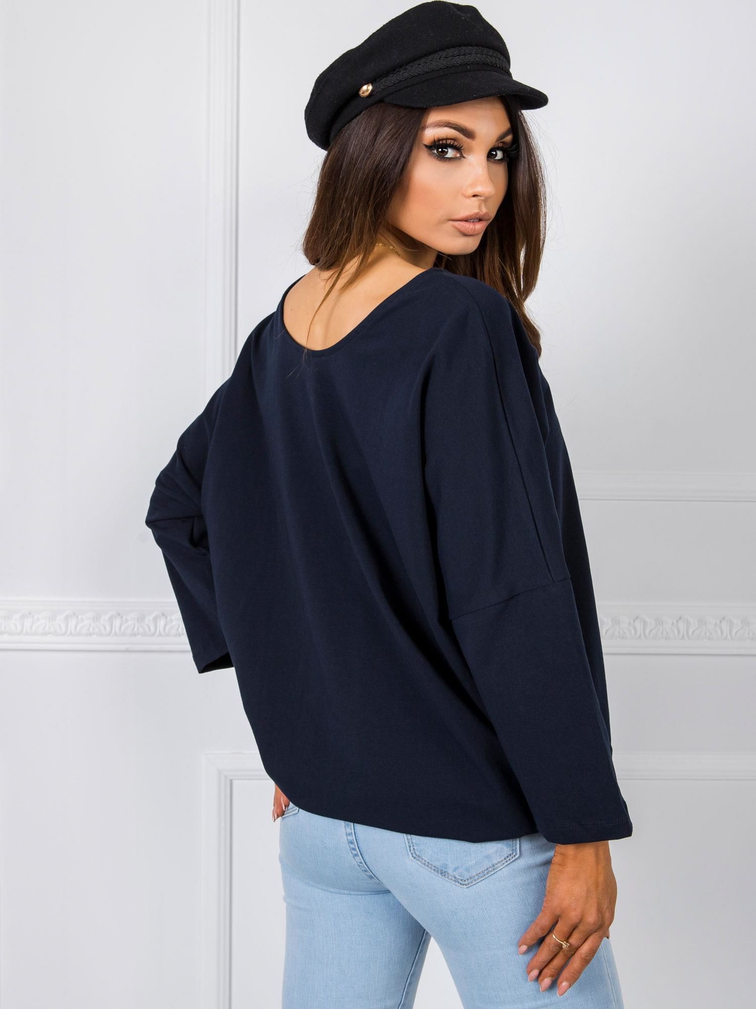 Blouse-TP-BZ-5472.00P-navy blue