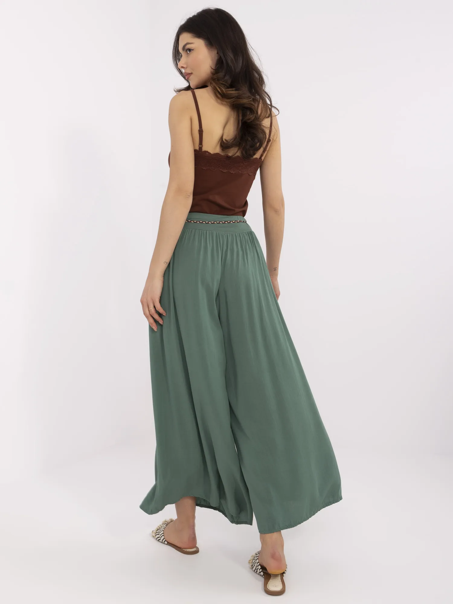 Trousers-TW-SP-BI-81733.14-dark green