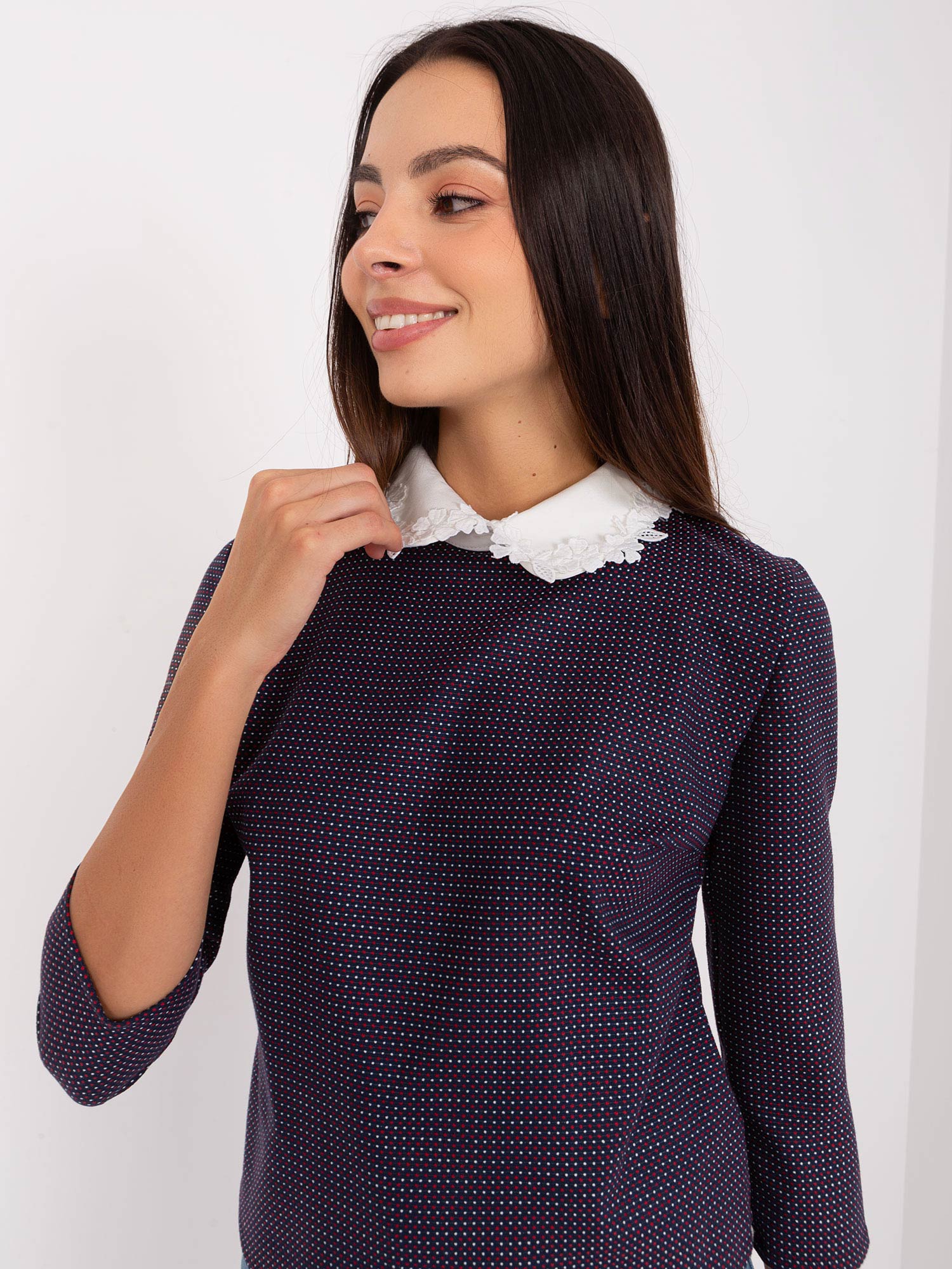 Blouse-LK-BZ-506477.70P-navy blue