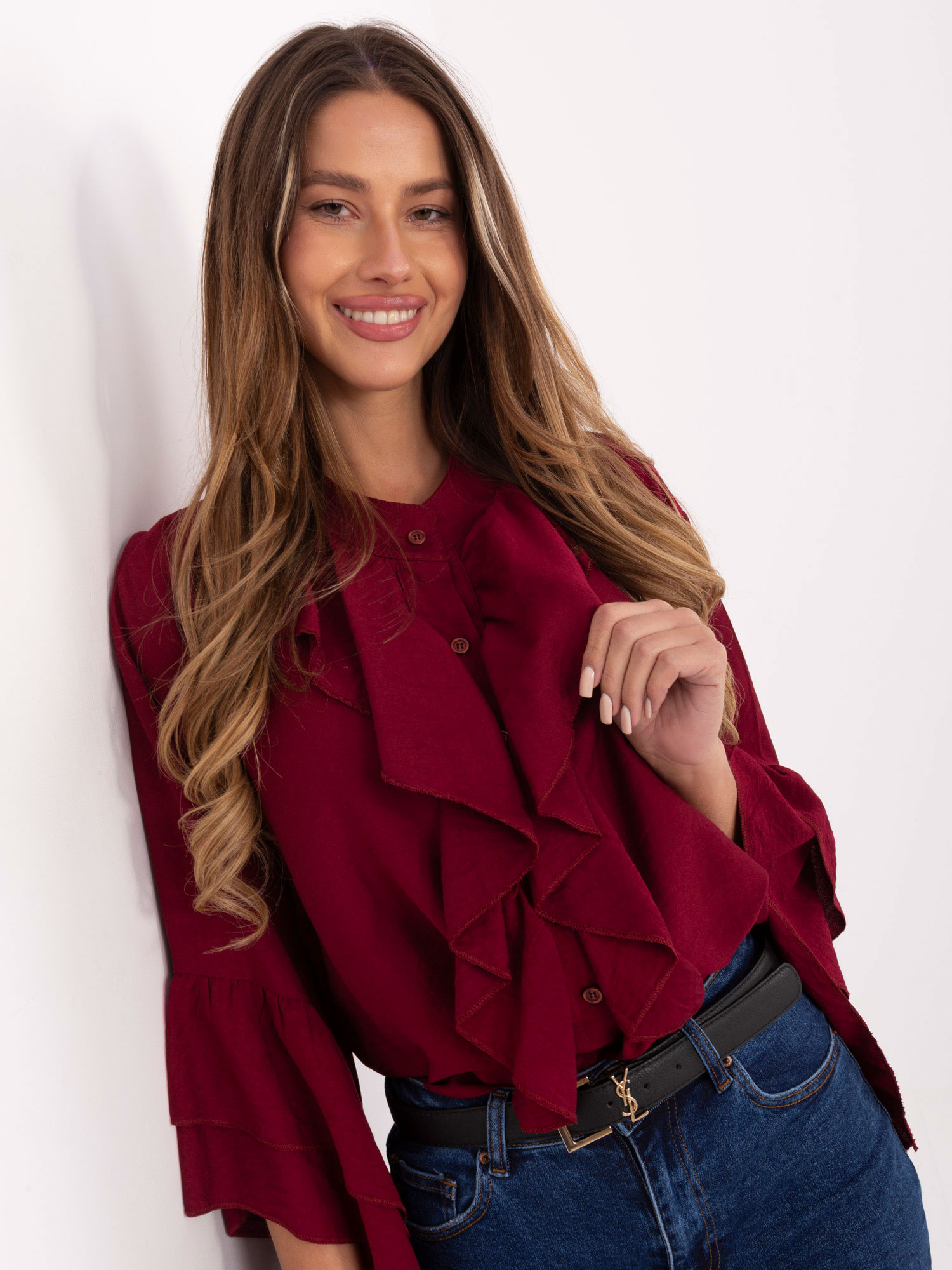 Shirt-MI-KS-32330.05P-burgundy
