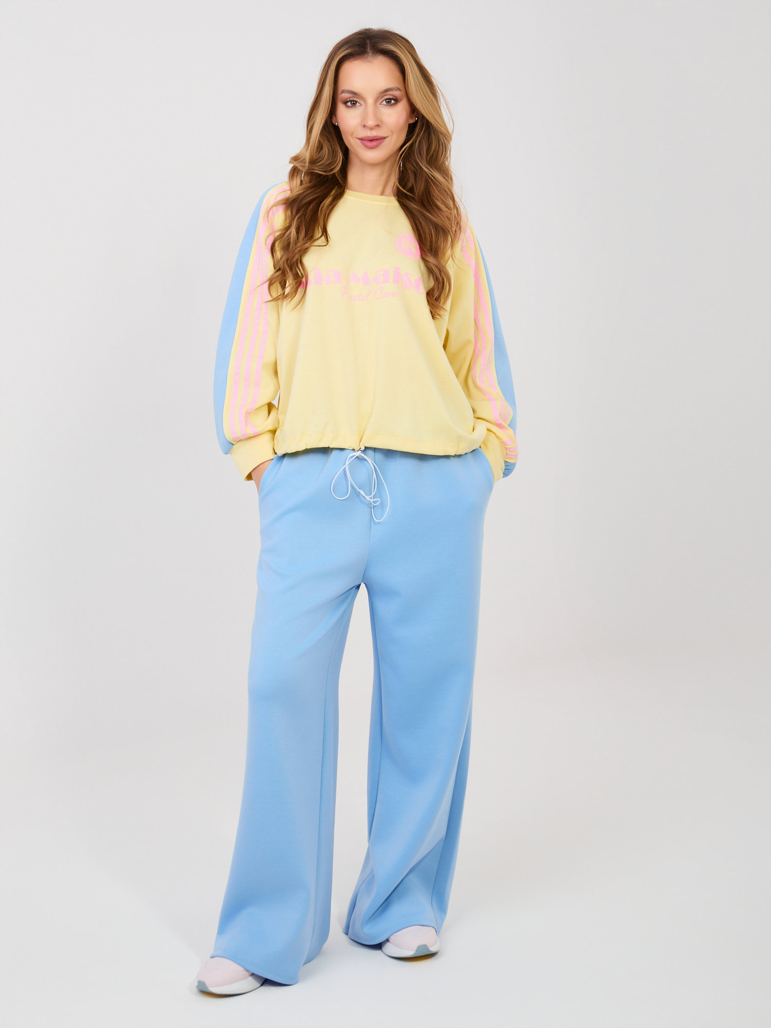 Modro-žlutý komplet se stahovačem