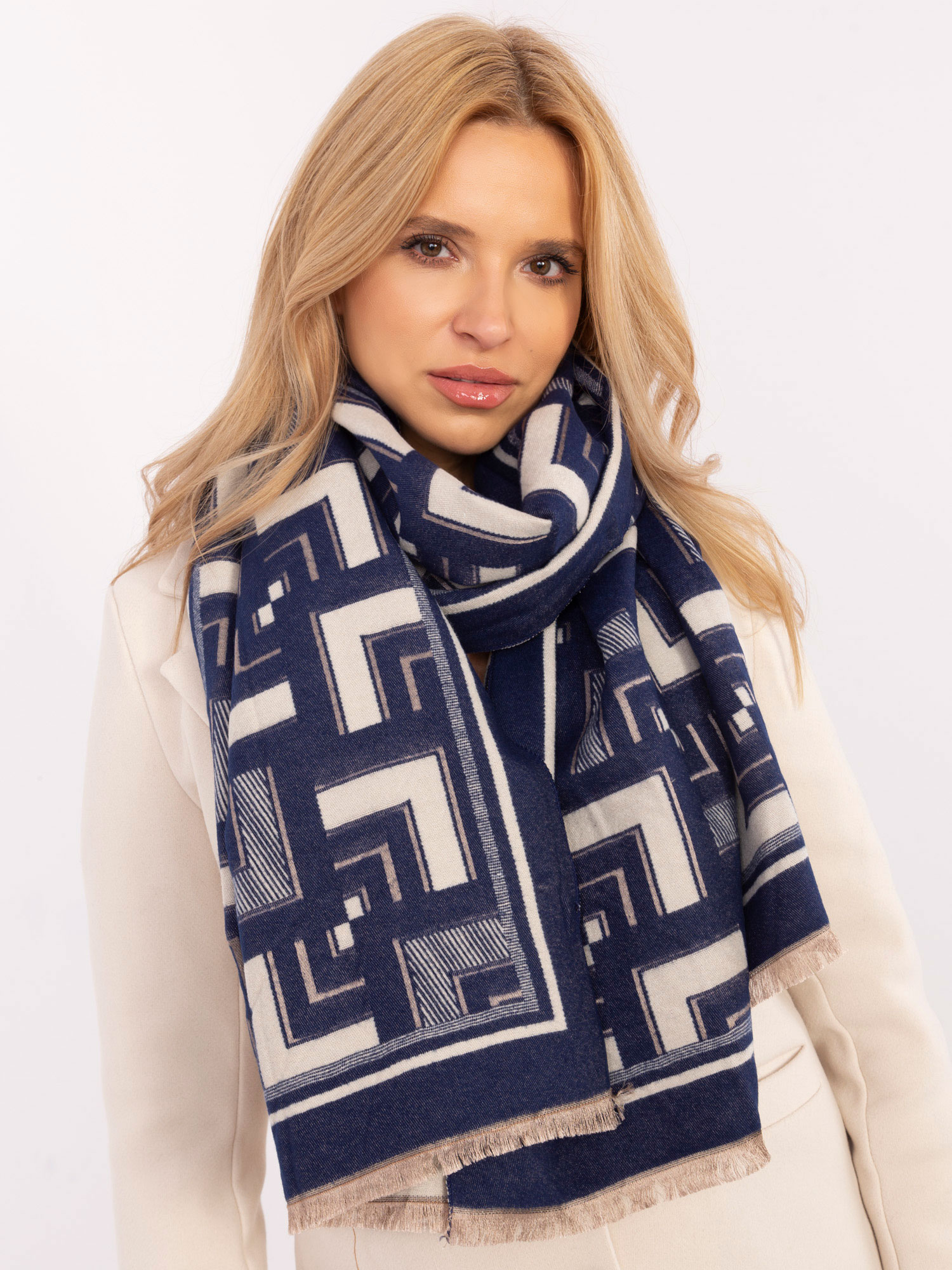 Scarf-AT-SZ-23158.32-white-navy blue