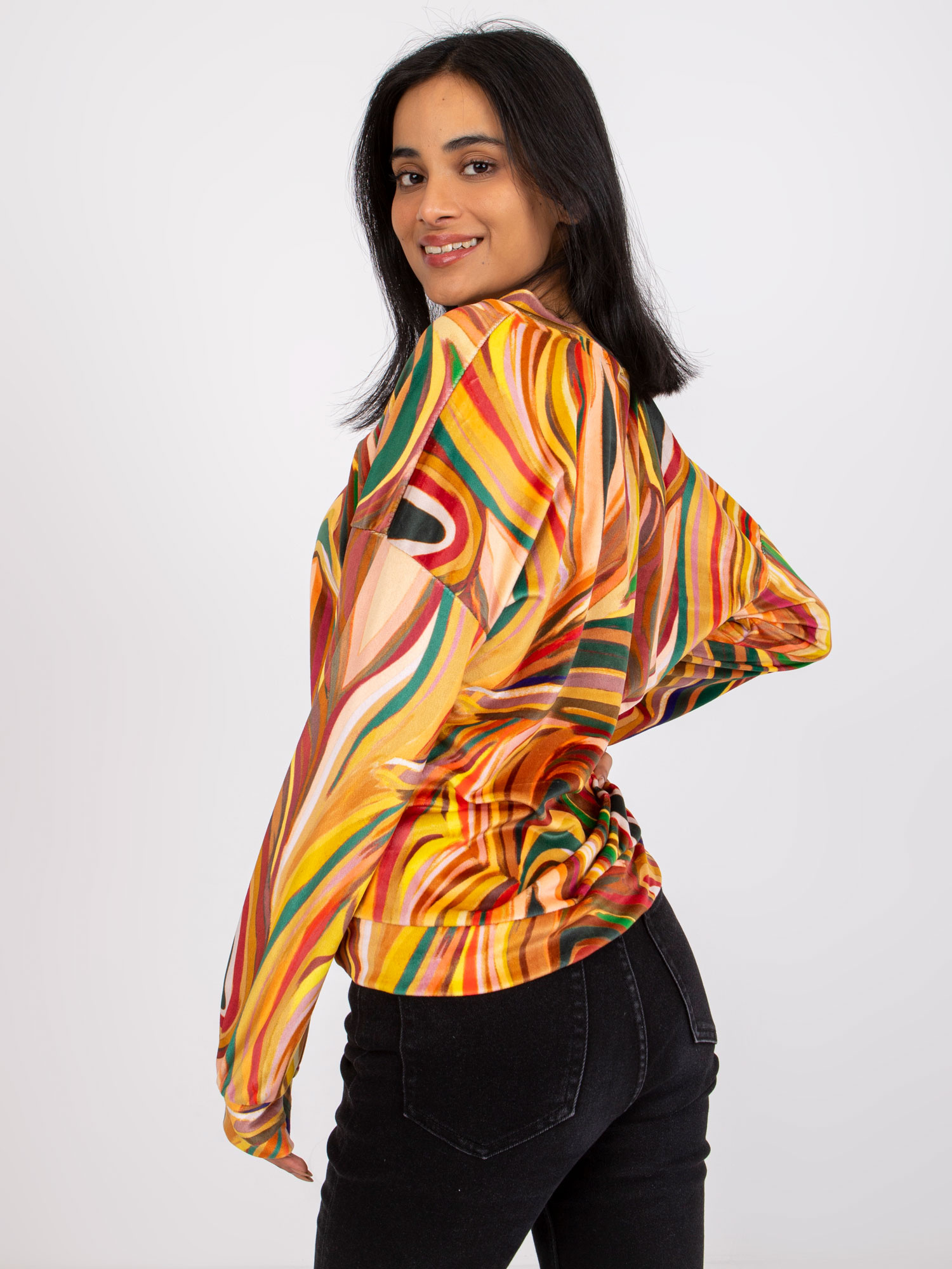 Blouse-DHJ-BZ-6033.21P-dark yellow