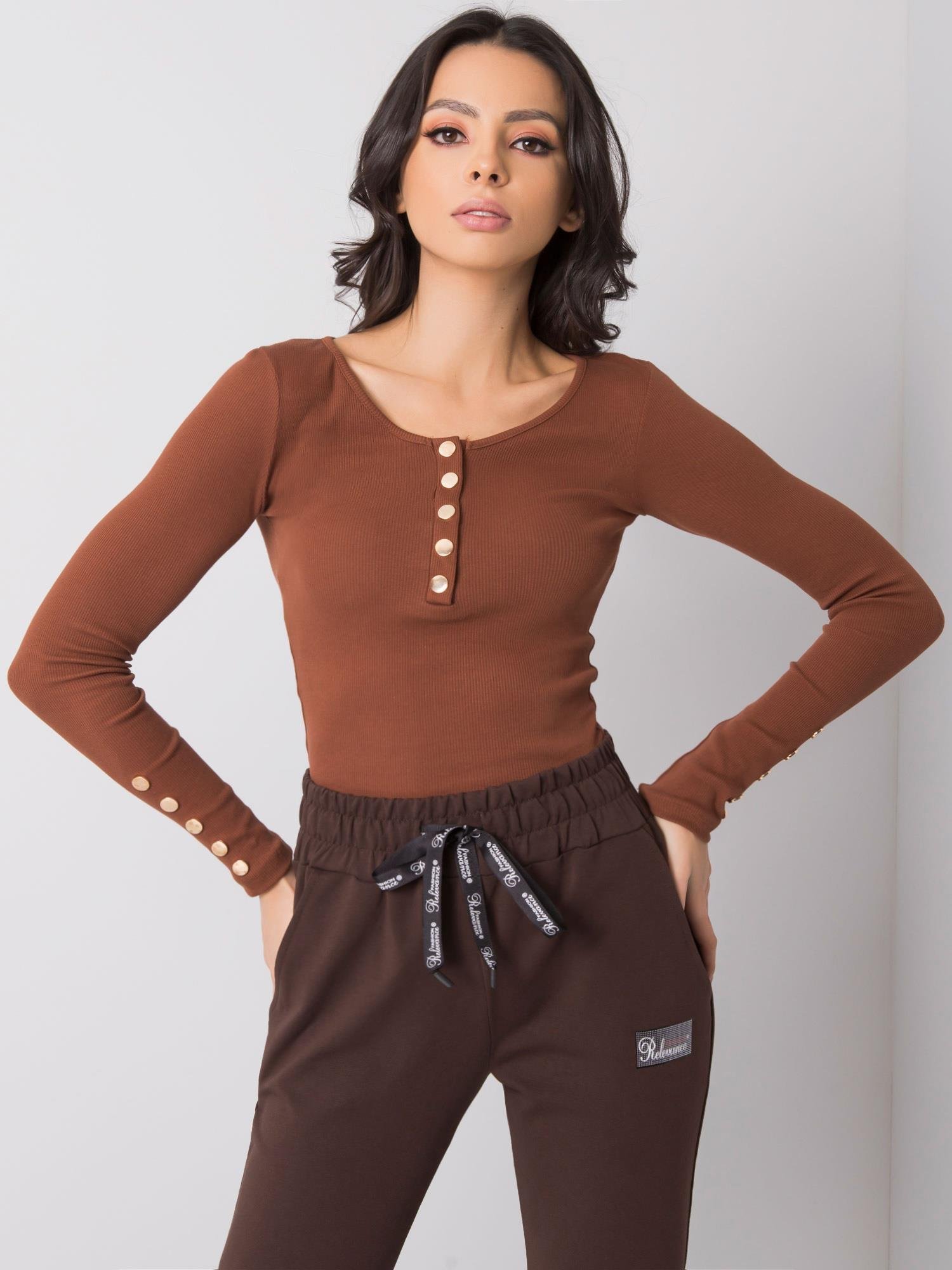 Blouse-RV-BZ-6065.80P-dark brown
