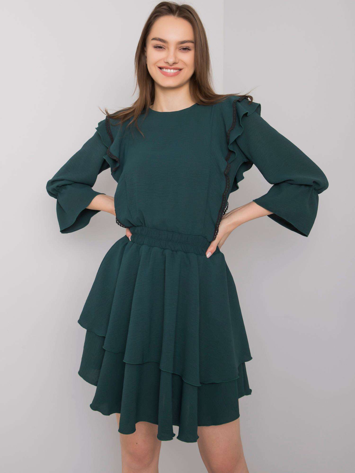 Dress-CHA-SK-1610.24-dark Green