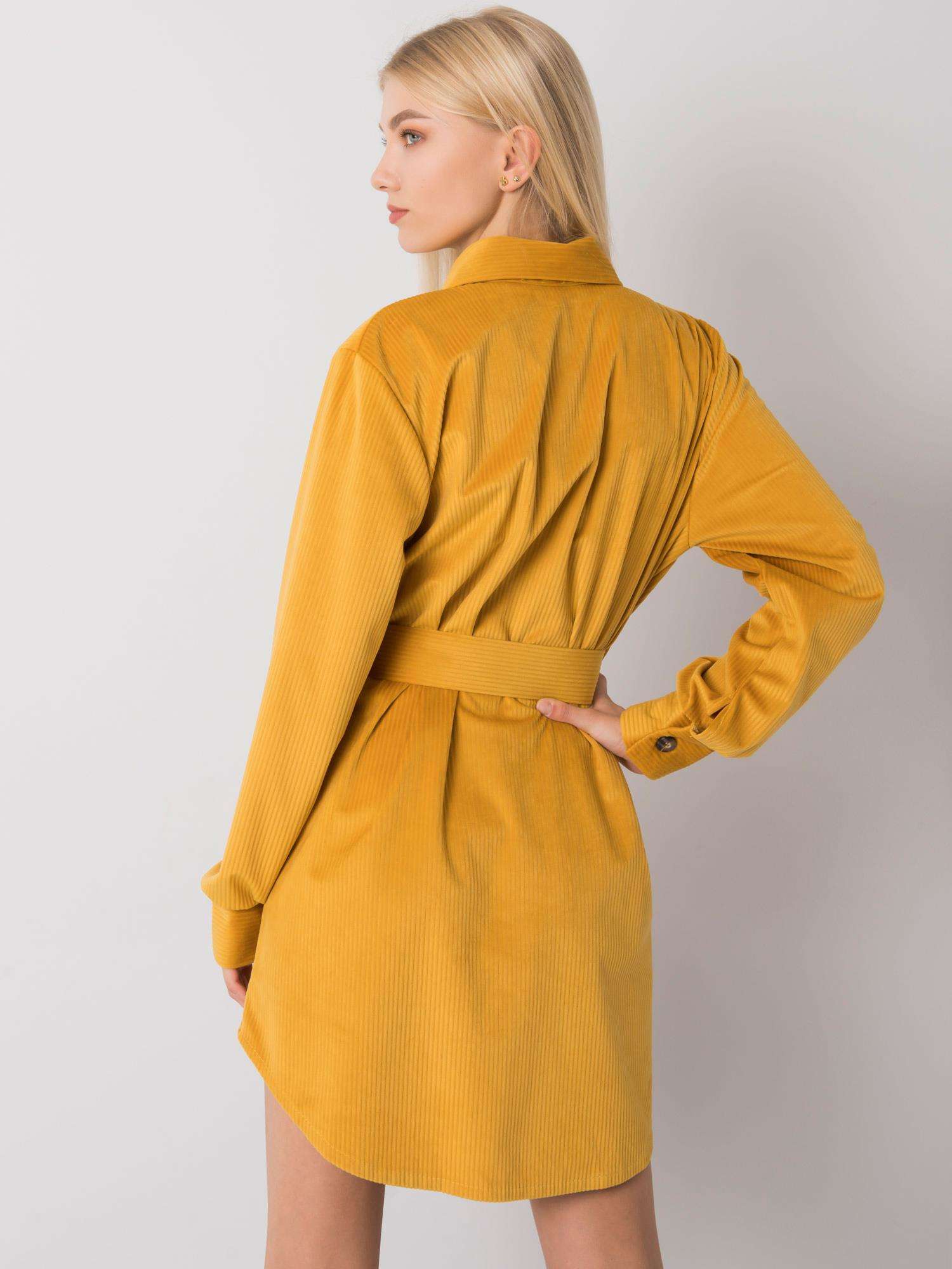 Dress-DHJ-SK-10333.12P-dark yellow