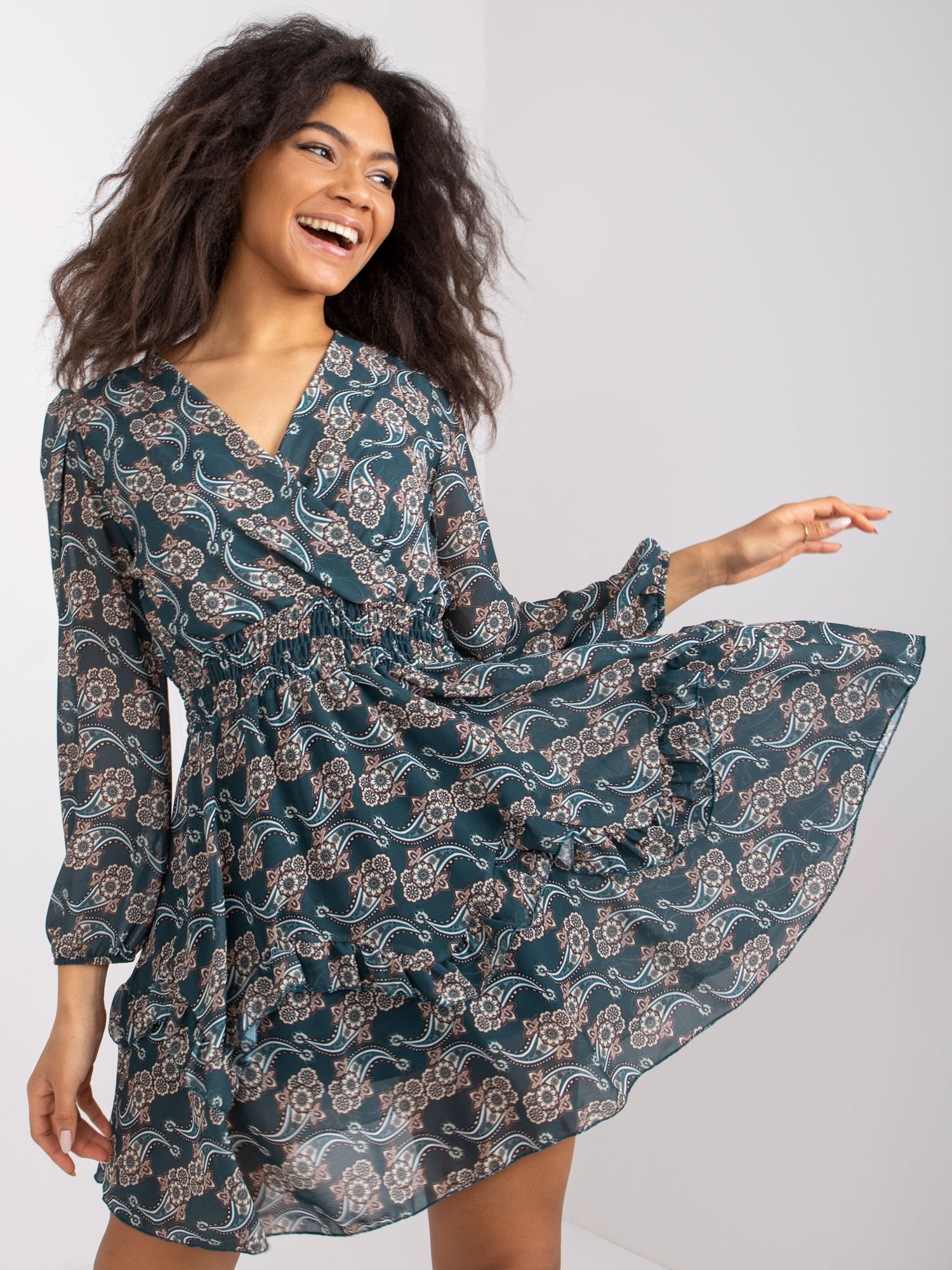 Dress-TW-SK-BI-0928-3.48-dark green