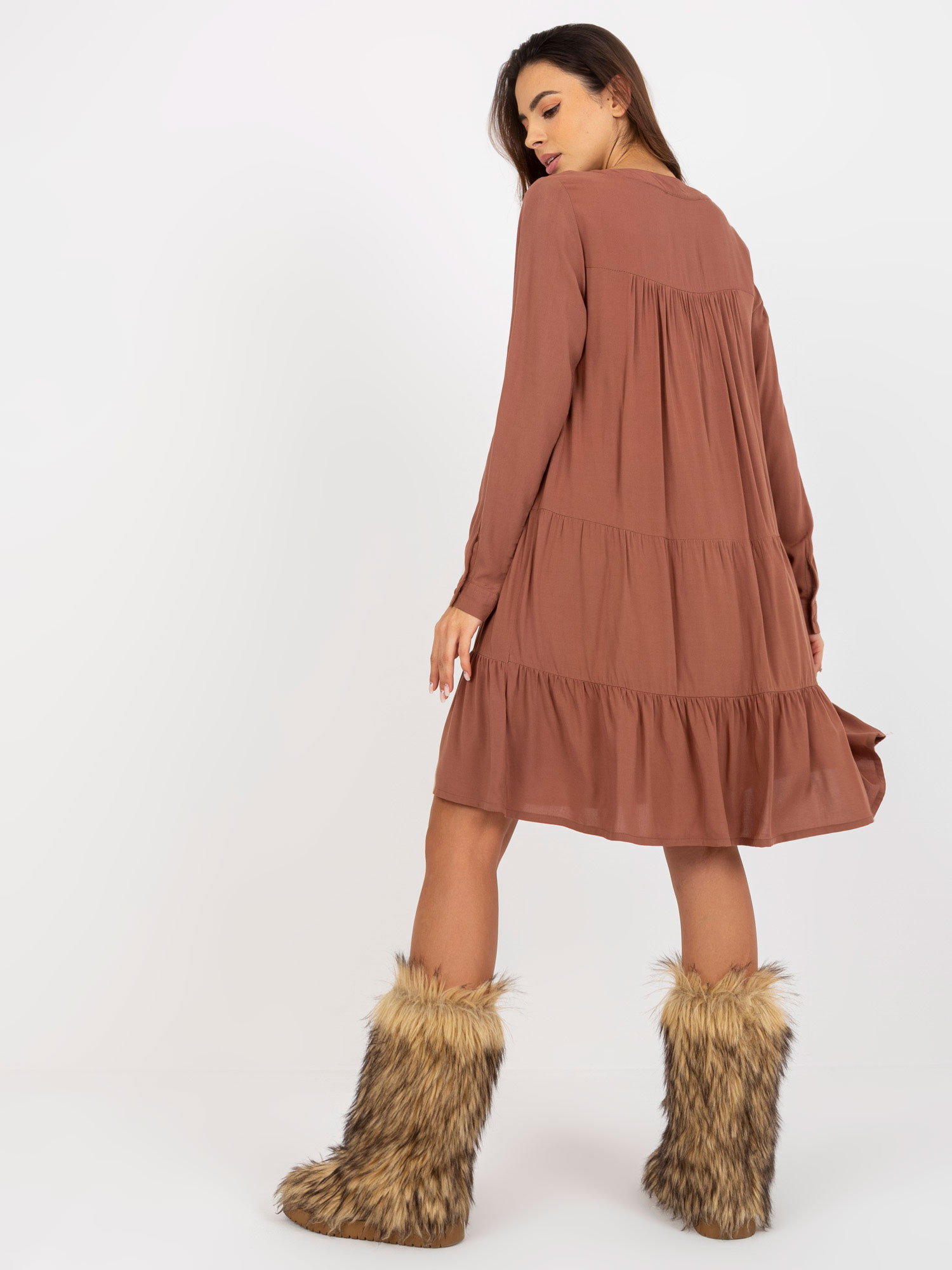 Dress-D73761M30361A-brown