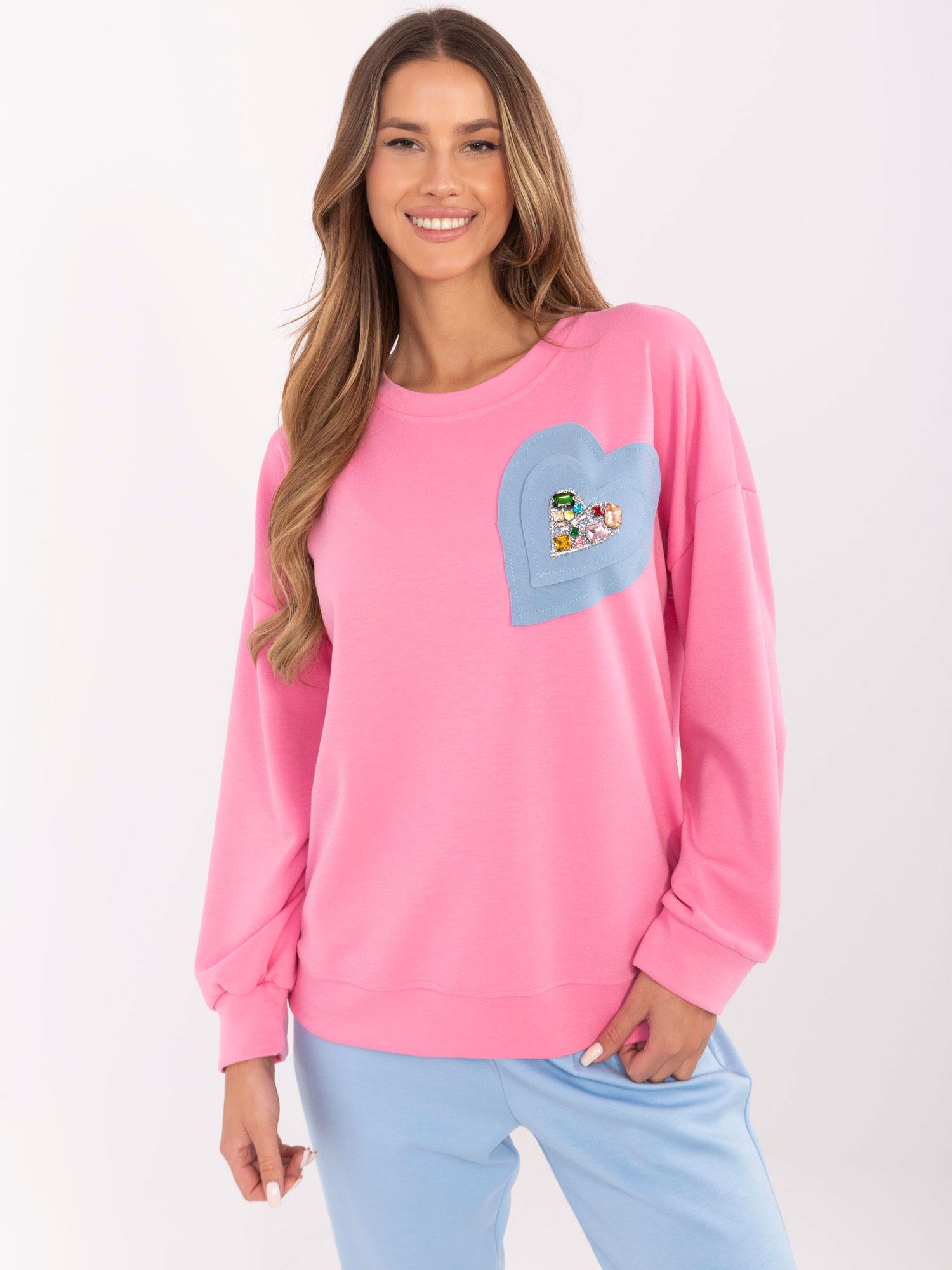 Sweatshirt-DHJ-BL-20322.72-pink