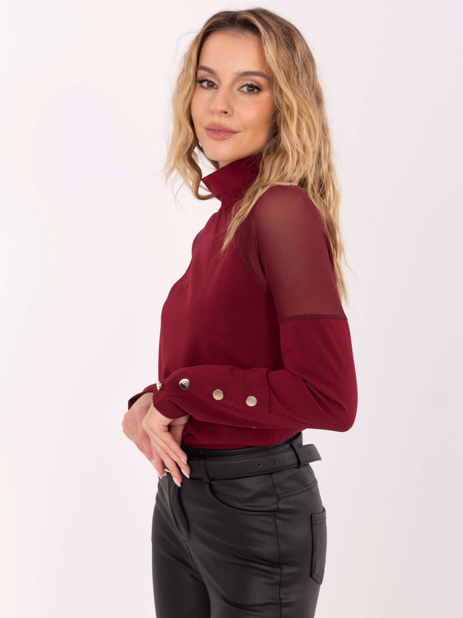 Blouse-MI-BZ-M776.13-burgundy