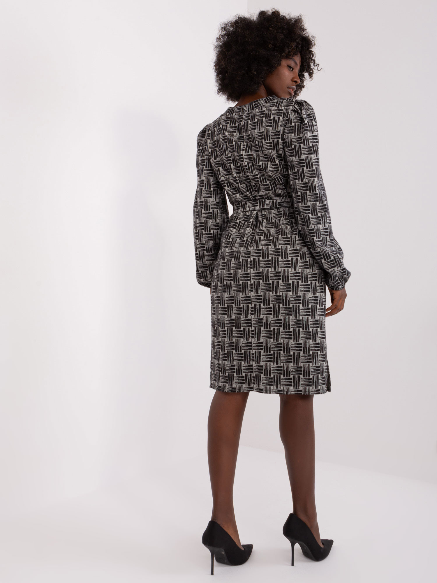 Dress-LK-SK-509474-2.55P-Grey-Black