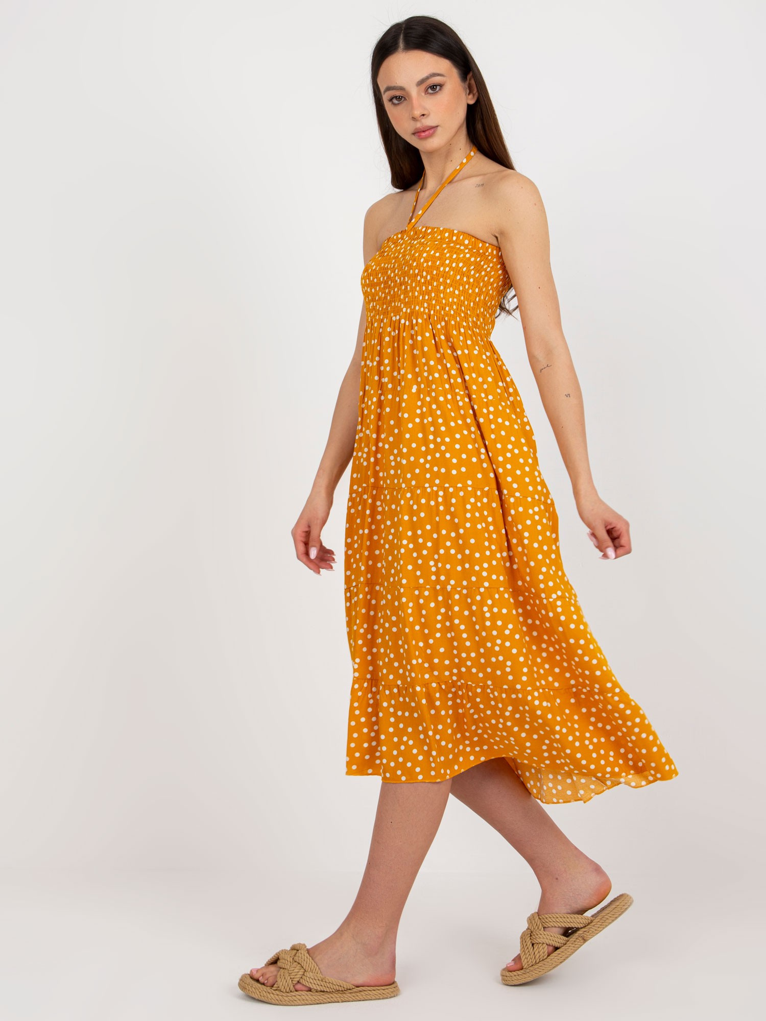 Dress-GL-SK-J6062.35P-Yellow