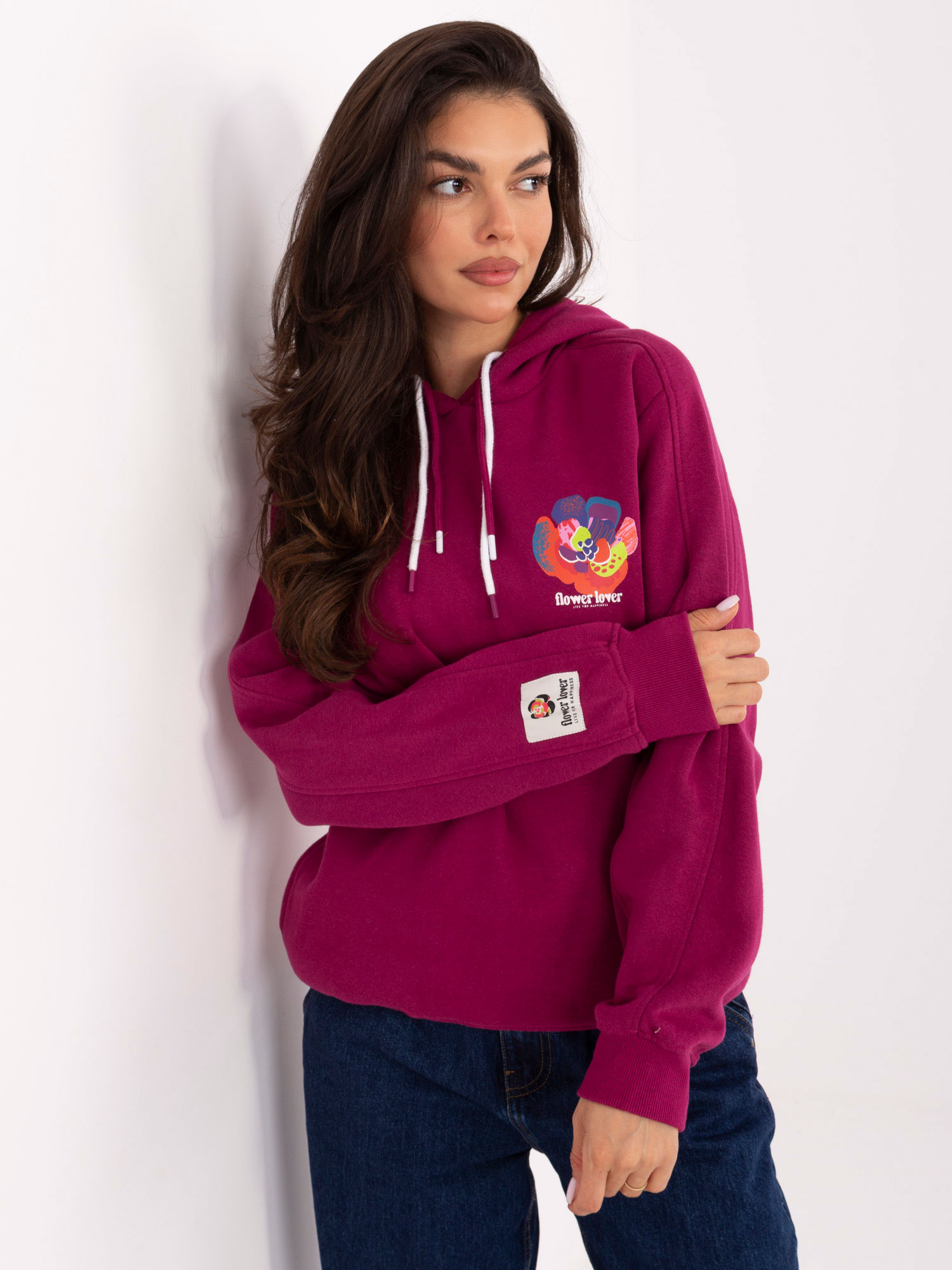 Sweatshirt-D10600BK02784A-fuchsia