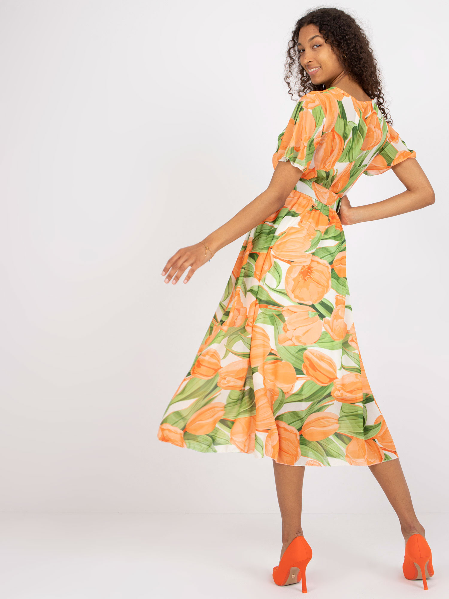 Dress-DHJ-SK-15967.54P-Orange