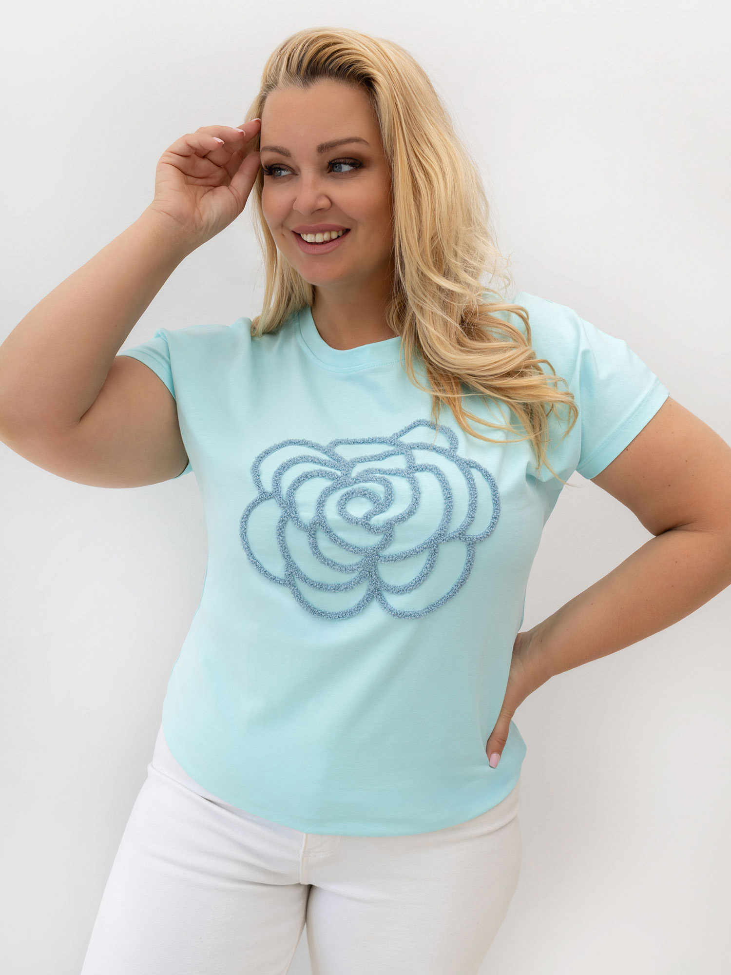Mátové tričko plus size